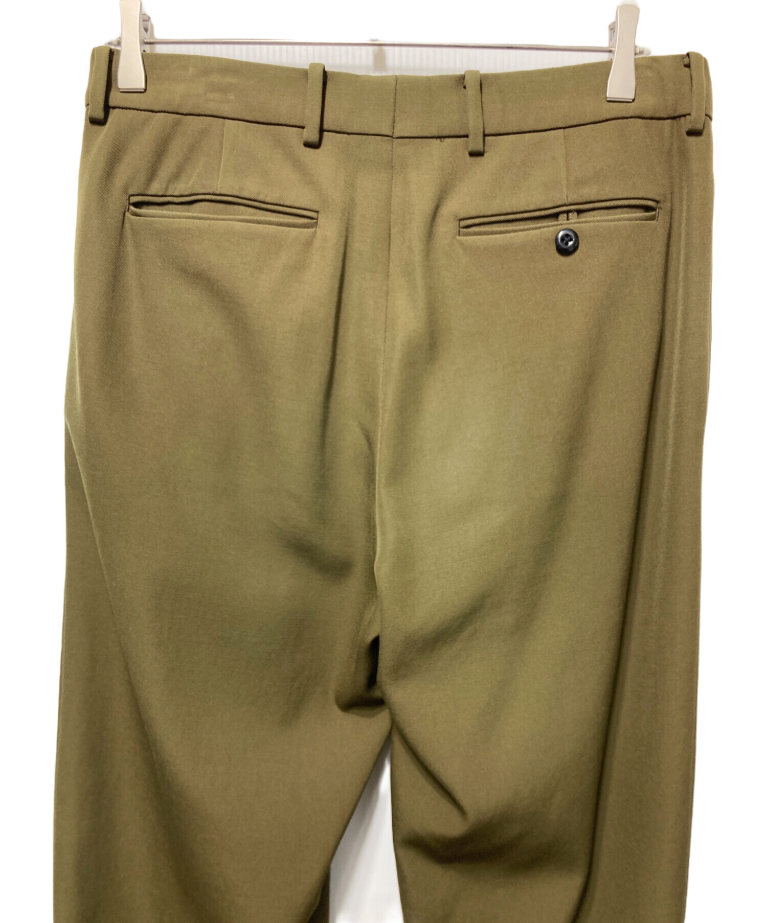 中古・古着通販】ATON (エイトン) BASIC PANTS カーキ サイズ:4
