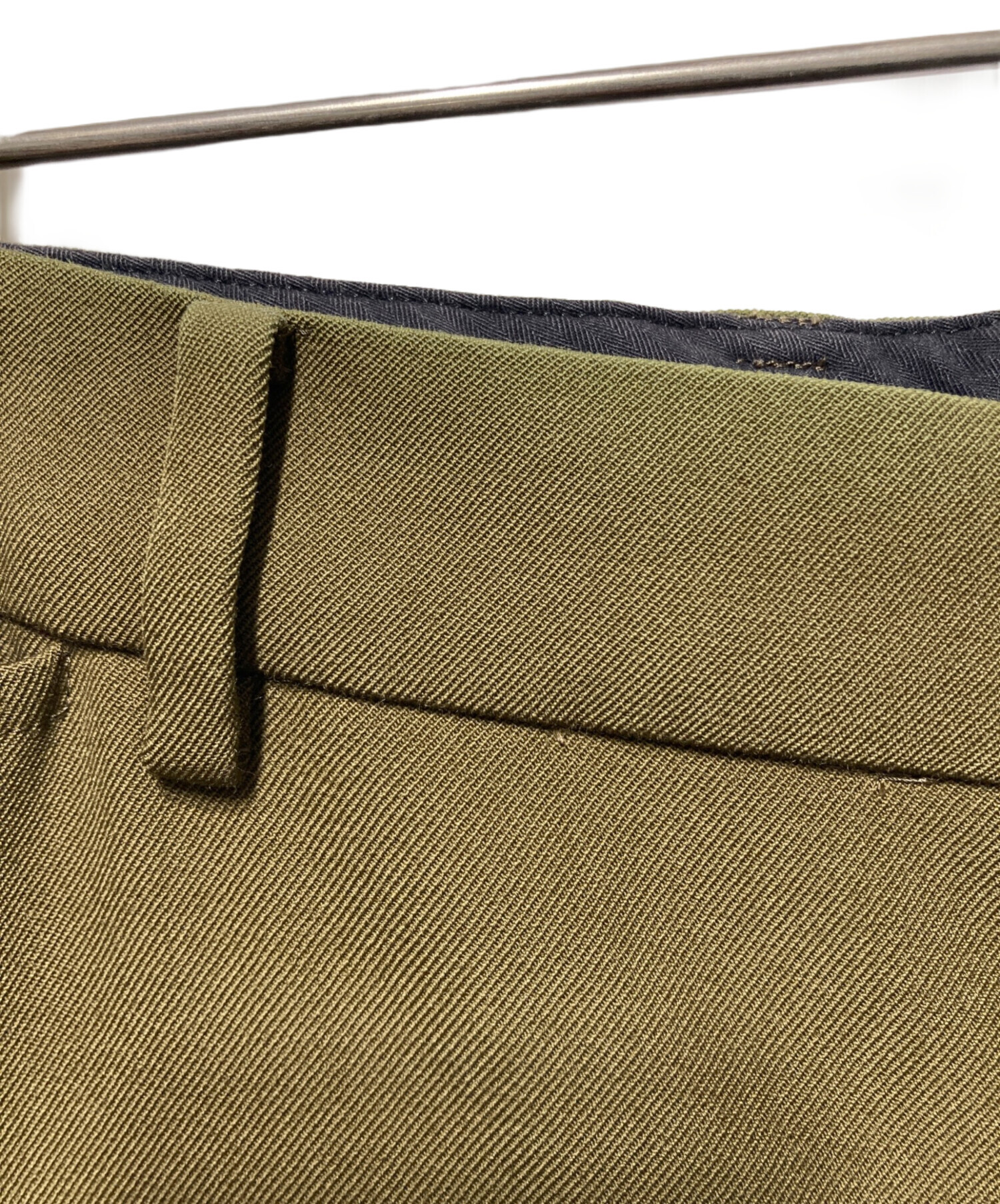 中古・古着通販】ATON (エイトン) BASIC PANTS カーキ サイズ:4