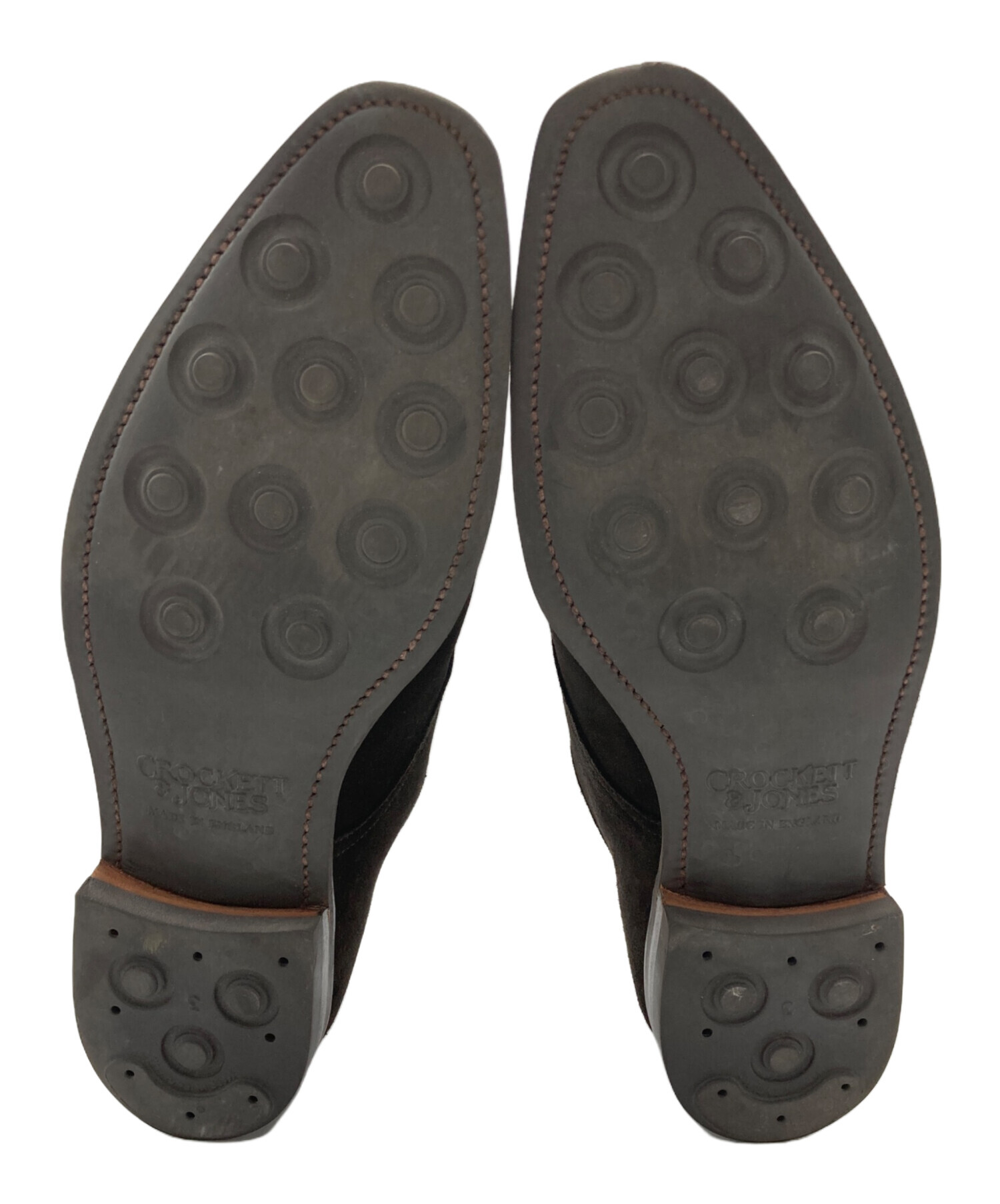 Crockett & Jones MONKTON スエード モンク クロケット＆ジョーンズ 7 /26.5cm-27.0cm 位 Crockett&Jones