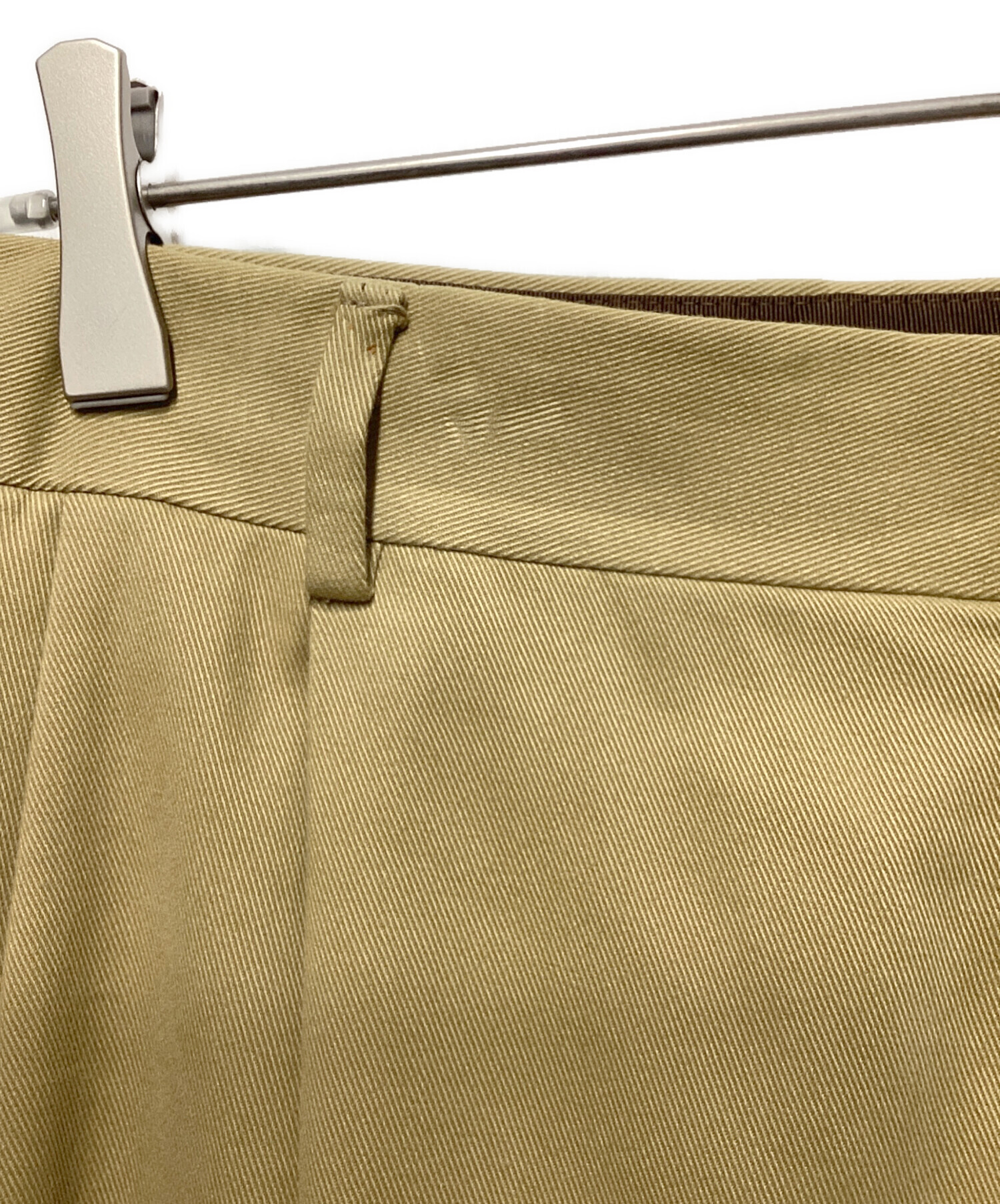 中古・古着通販】CARUSO (カルーゾ) 2タックコットンスラックスパンツ