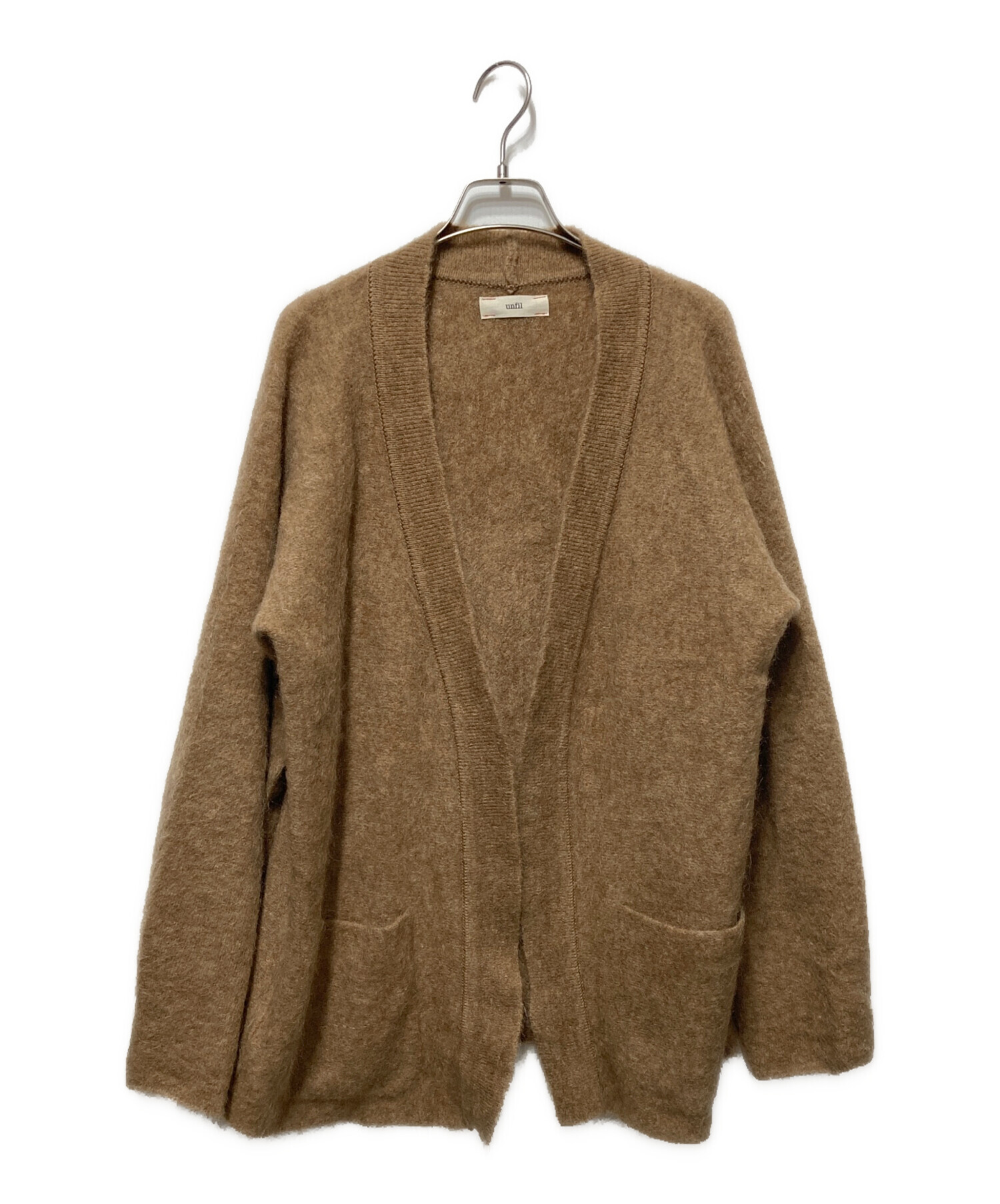 unfil アンフィル カーディガン レディース 【古着】【中古】 中古・古着通販】unfil (アンフィル) ストレッチスーパーキッドモヘア