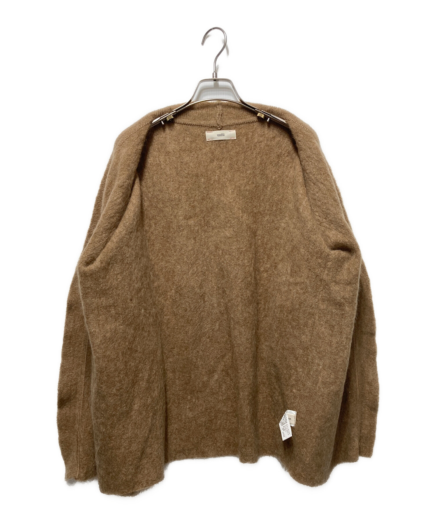 unfil アンフィル カーディガン メンズ 【古着】【中古】 中古・古着通販】unfil (アンフィル) ストレッチスーパーキッドモヘア