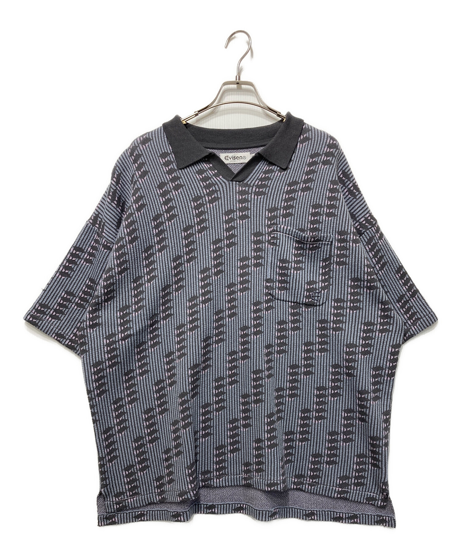 中古・古着通販】EVISEN (エビセン) REPETITION KNIT POLO SHIRT 