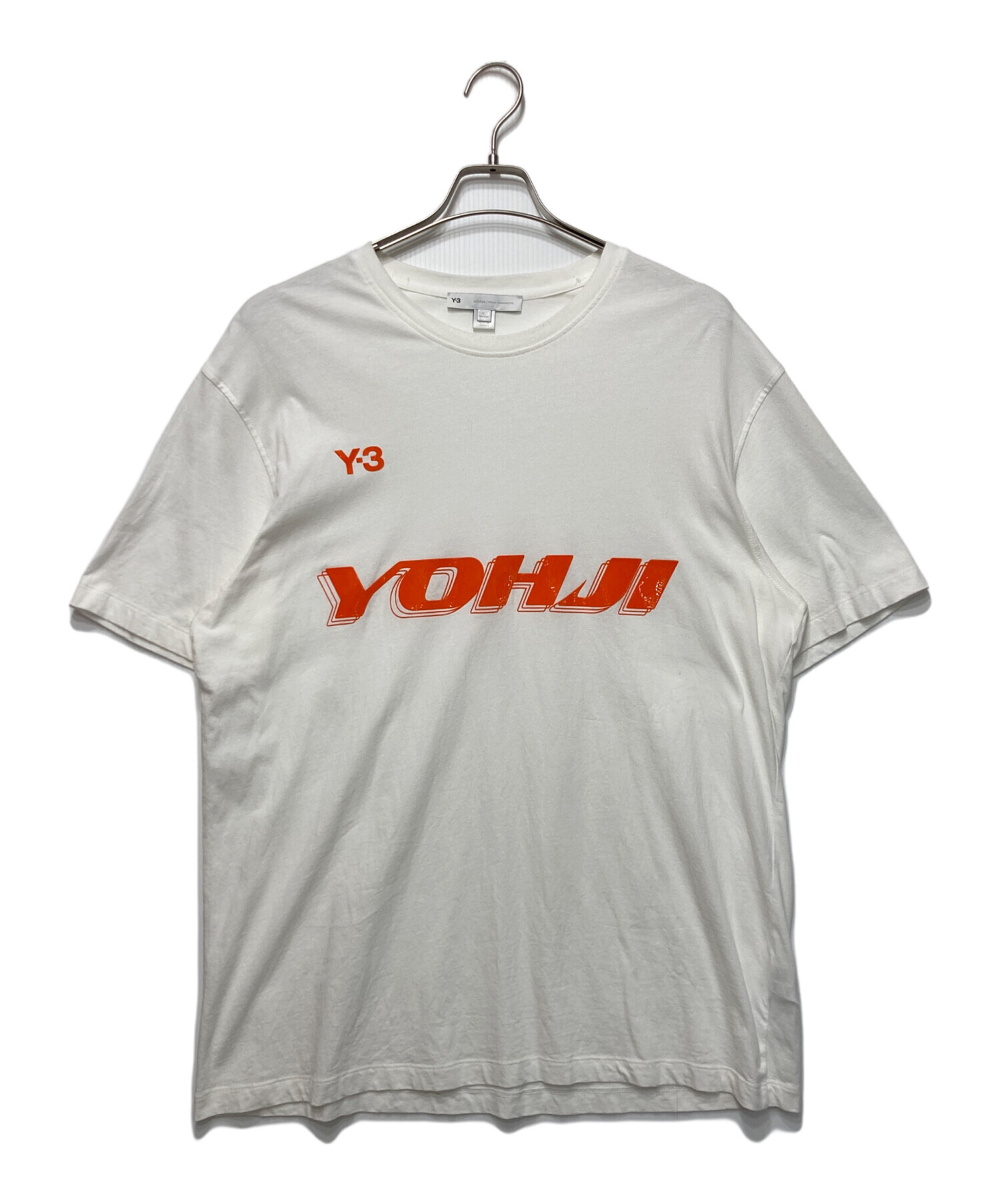 中古・古着通販】Y-3 (ワイスリー) プリントTシャツ ホワイト サイズ 