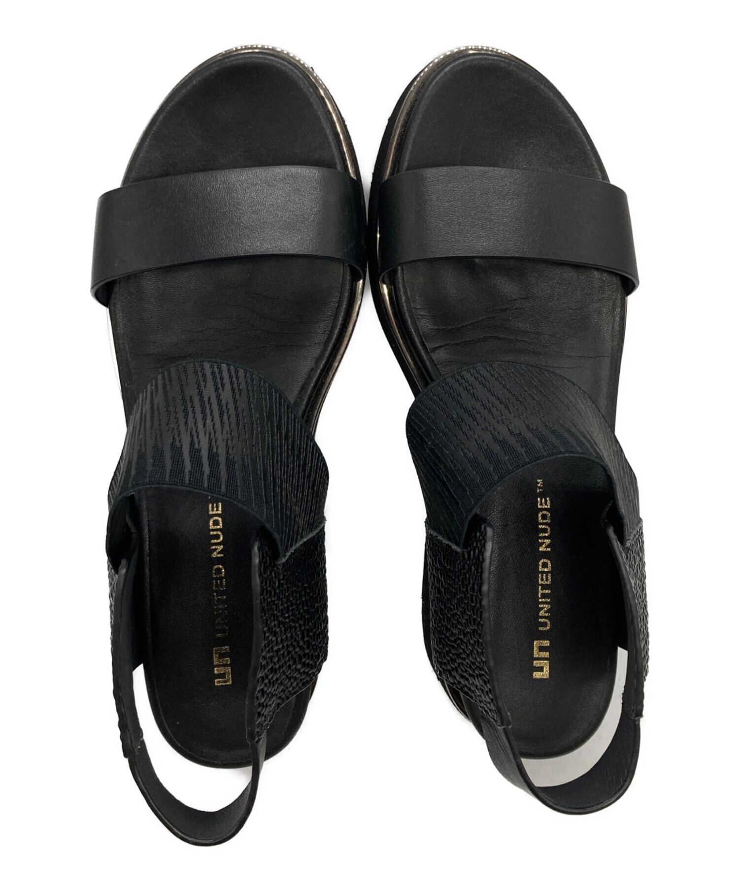 中古・古着通販】UNITED NUDE (ユナイテッドヌード) サンダル ブラック