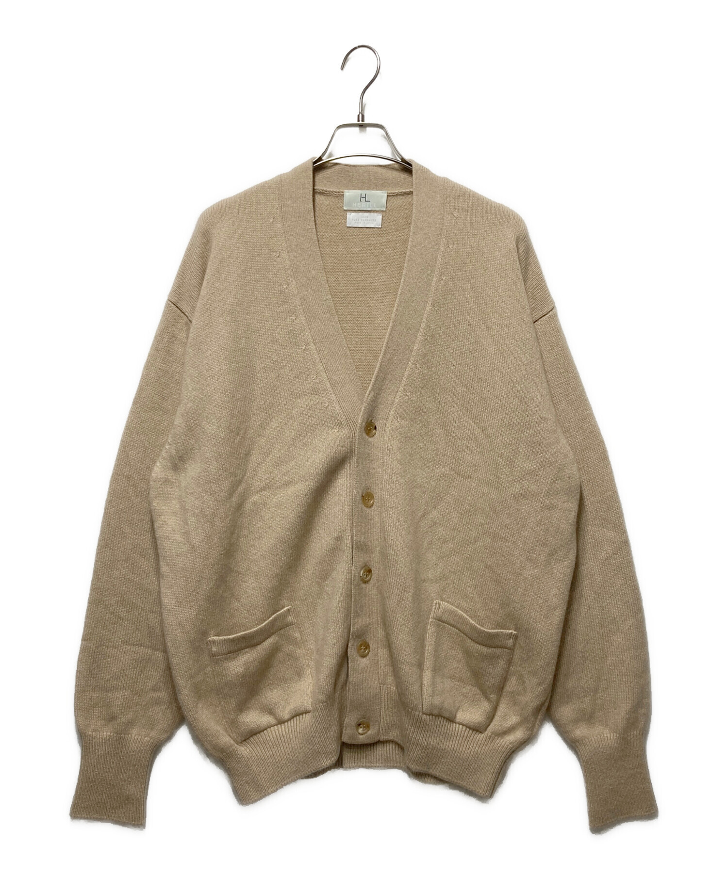 中古・古着通販】HERILL (ヘリル) Goldencash Cardigan ベージュ