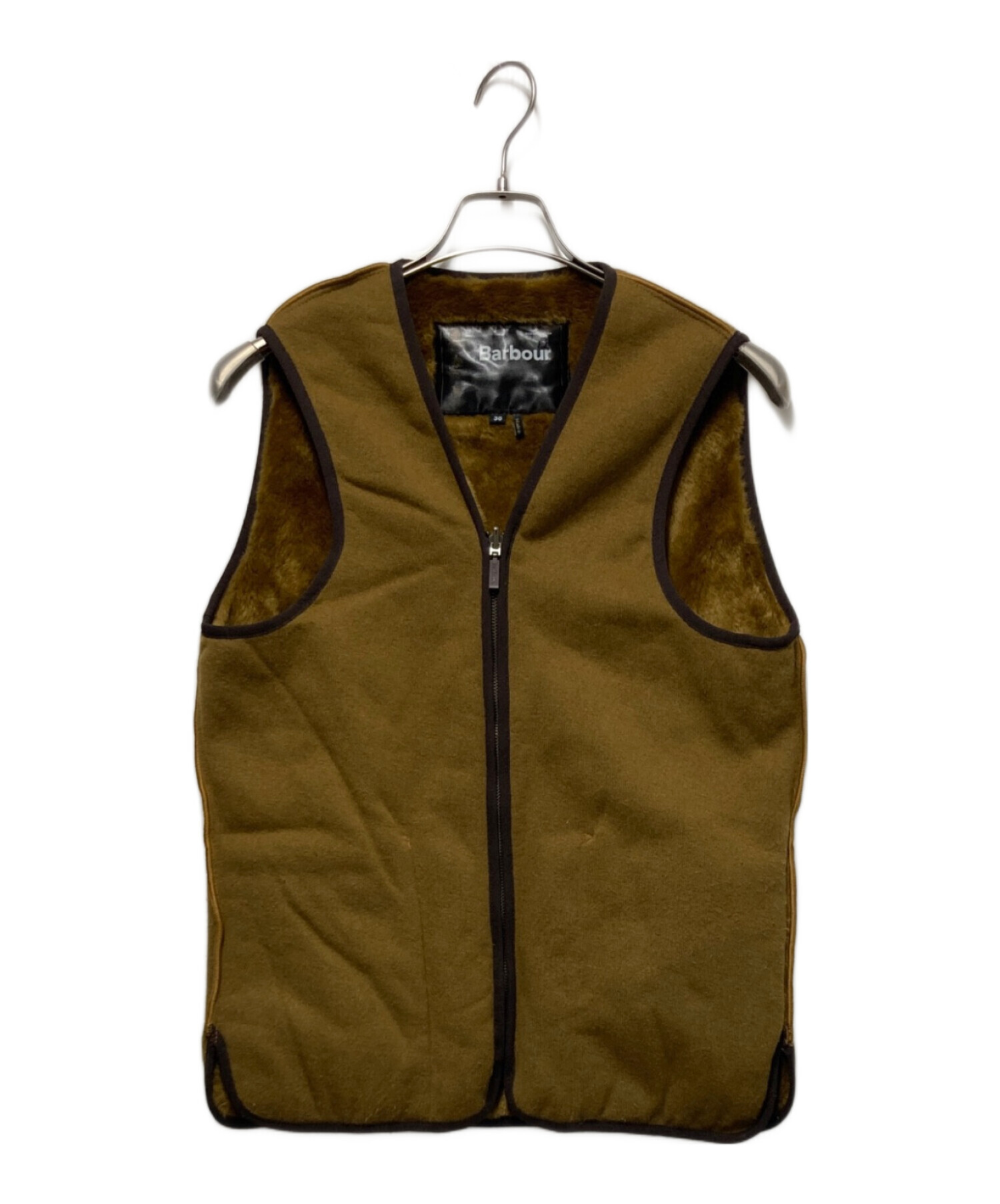 Barbour バブアーＳＬＦｕｒＬｉｎｅｒ　38 極美品 定価27,500円 中古・古着通販】Barbour (バブアー) SL FUR LINER VEST ベージュ