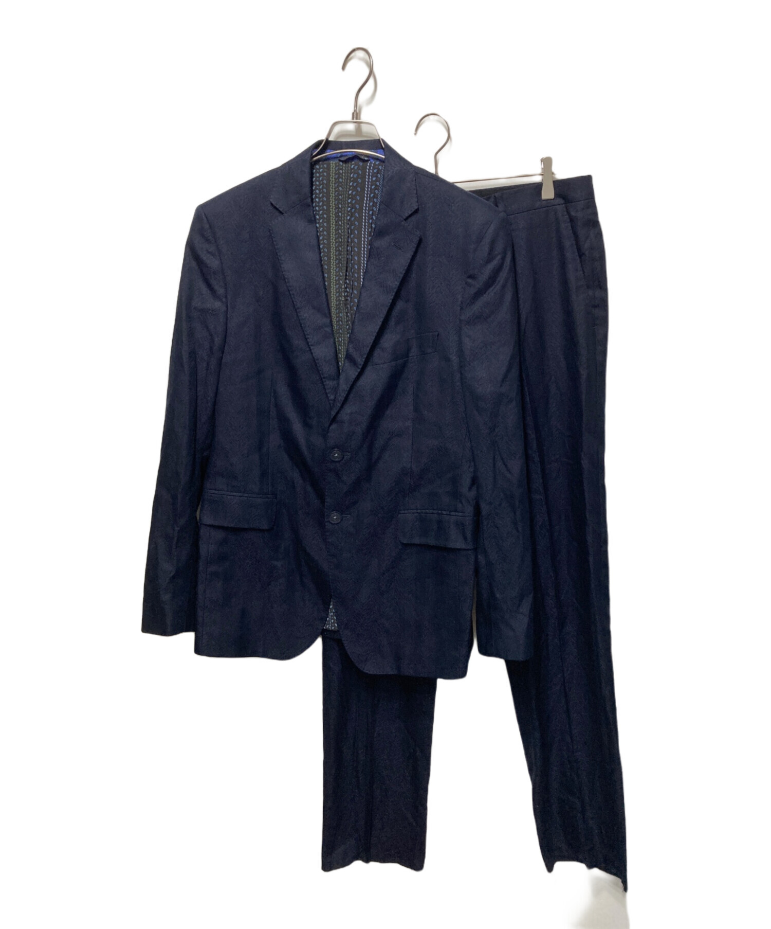 中古・古着通販】ETRO (エトロ) セットアップ ネイビー サイズ:50