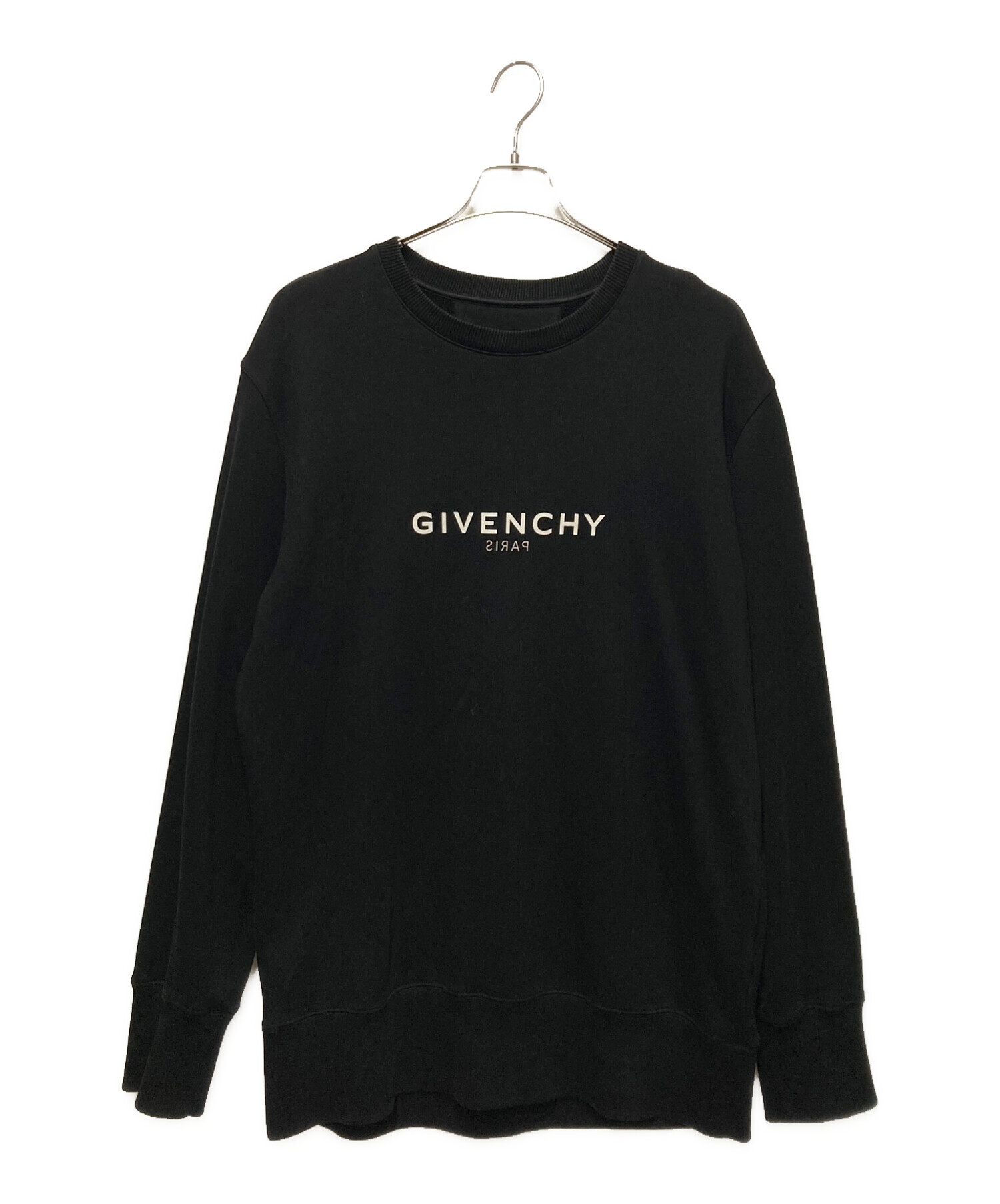 GIVENCHY ブラック ロゴ スウェット 中古・古着通販】GIVENCHY (ジバンシィ) ロゴスウェット ブラック