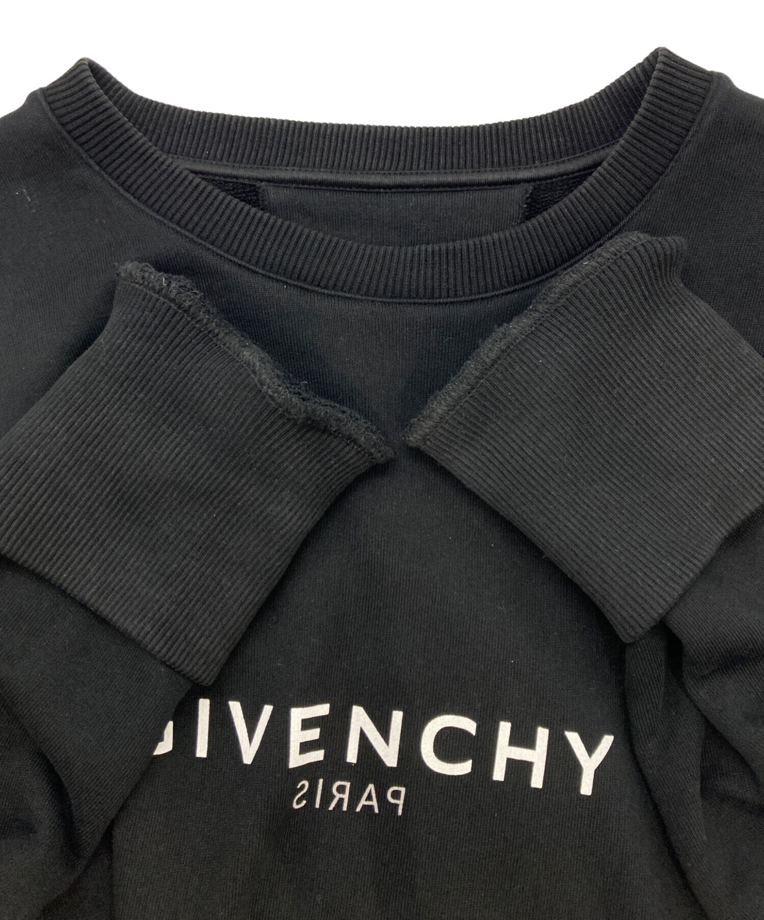 中古・古着通販】GIVENCHY (ジバンシィ) ロゴスウェット ブラック