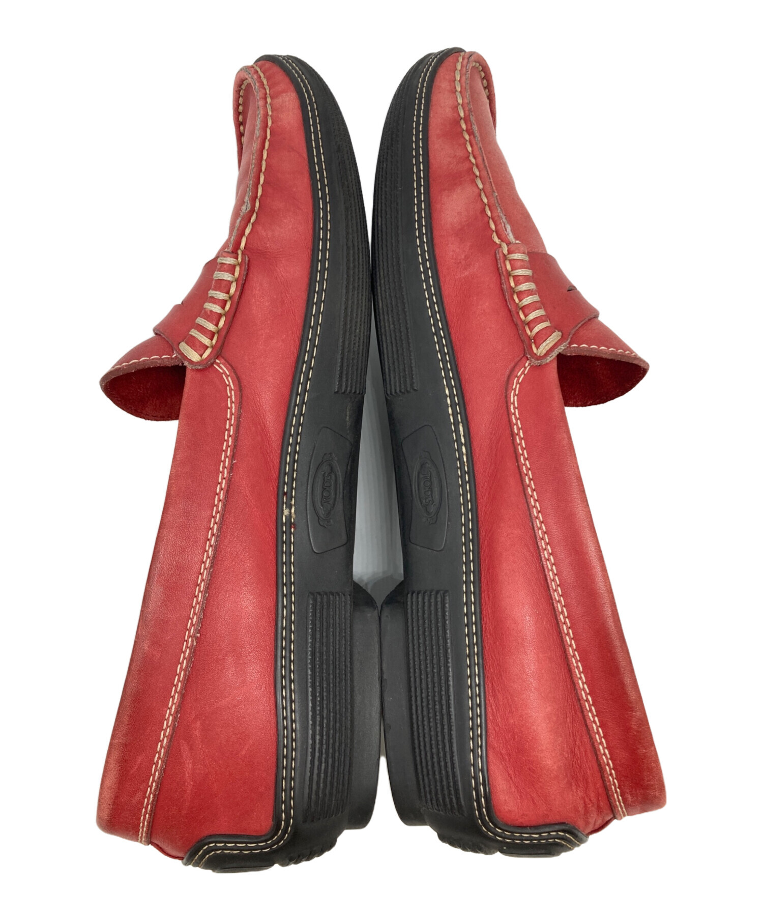 中古・古着通販】TOD'S (トッズ) ドライビングシューズ レッド サイズ