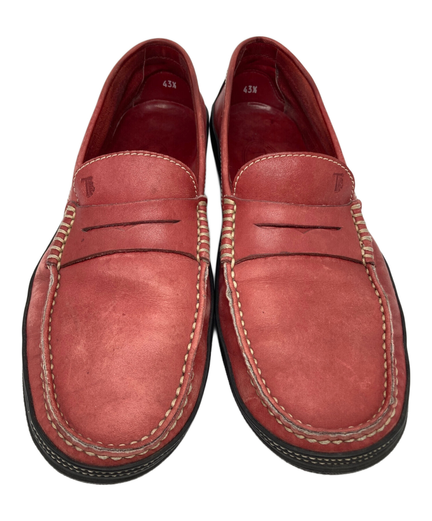 美品TOD'S ドライビングシューズ　38.5 中古・古着通販】TOD'S (トッズ) ドライビングシューズ レッド サイズ