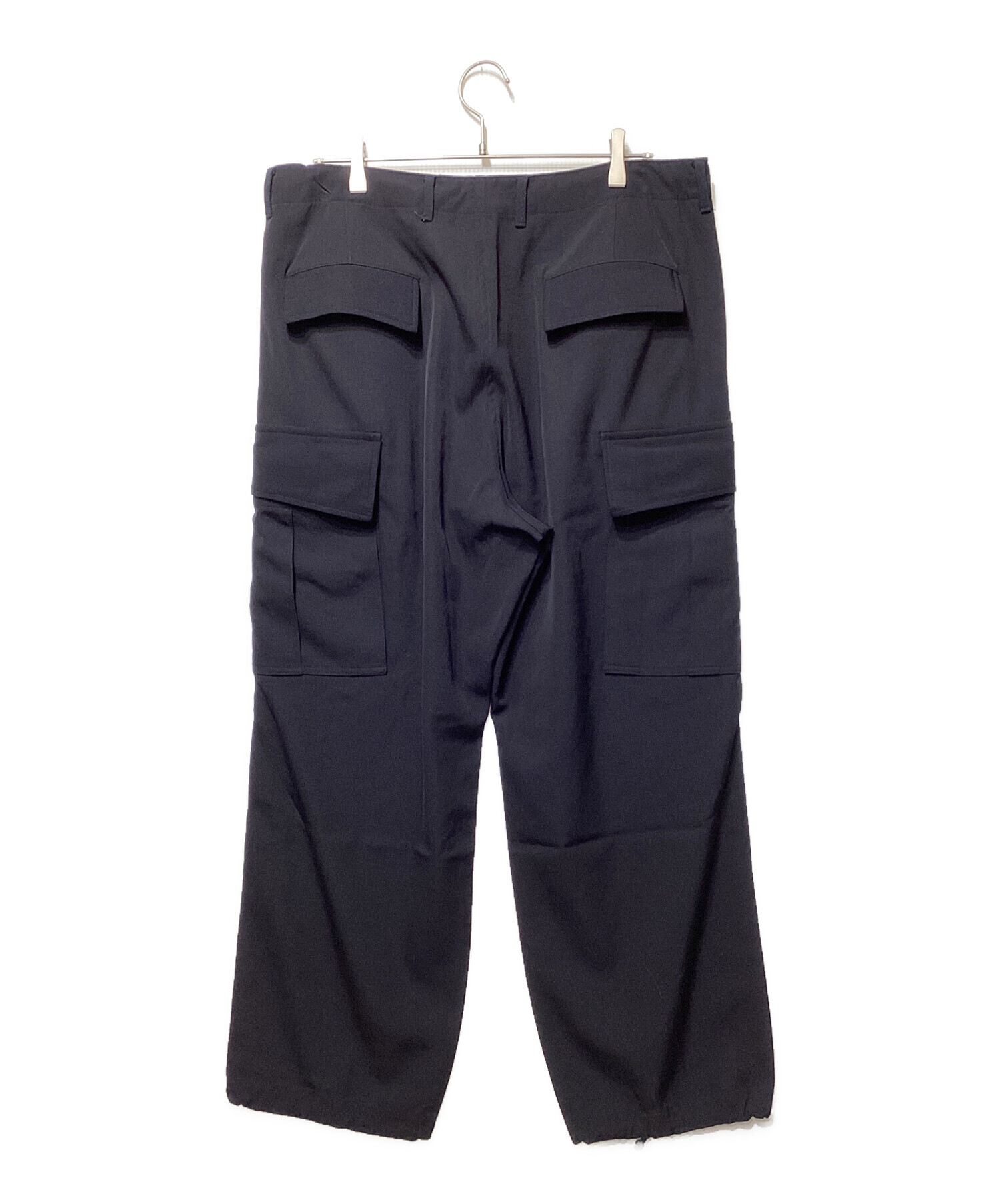 1円スタート】COMOLI コモリウールギャバ 6Pパンツ サイズ1 ブラック