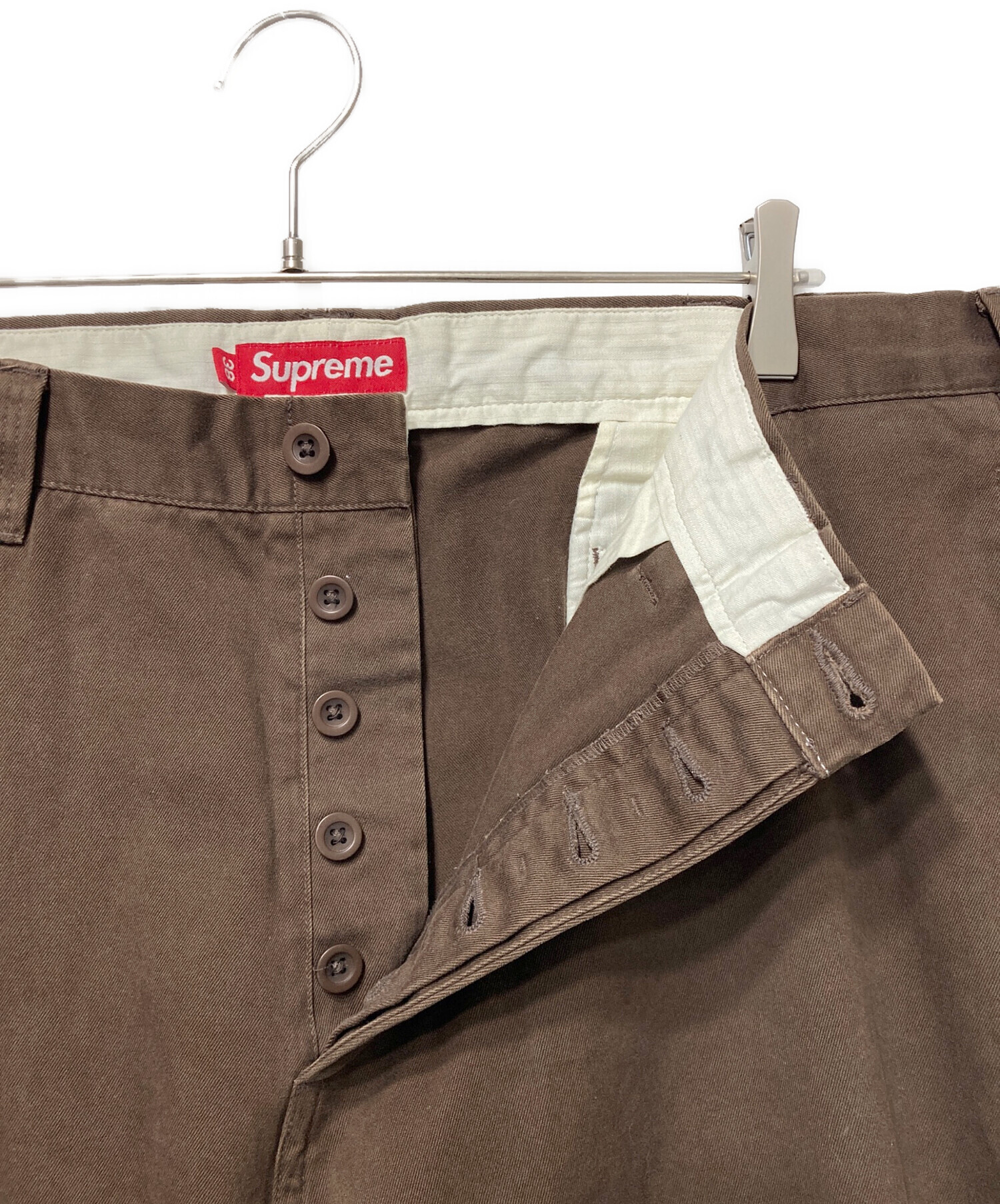 中古・古着通販】Supreme (シュプリーム) Chino pant ブラウン サイズ