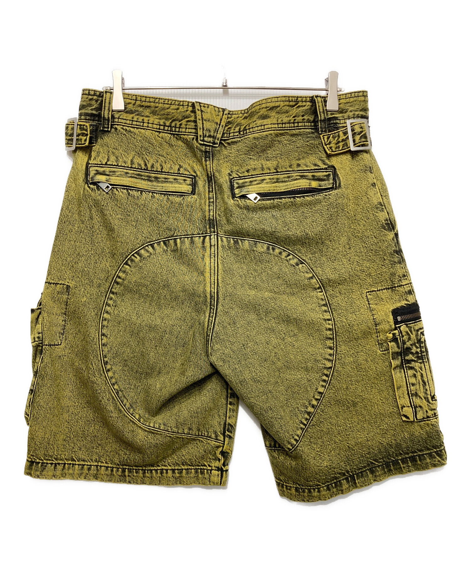 DIESEL ディーゼル　イエローカーゴデニムショーツ 中古・古着通販】DIESEL (ディーゼル) デザインカーゴデニムショーツ