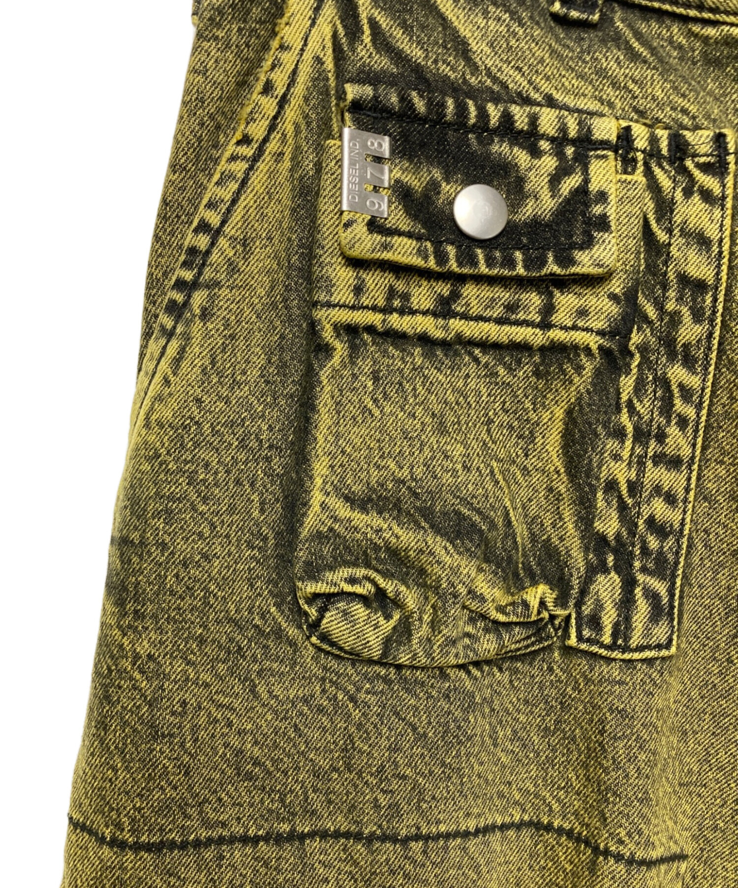 中古・古着通販】DIESEL (ディーゼル) デザインカーゴデニムショーツ