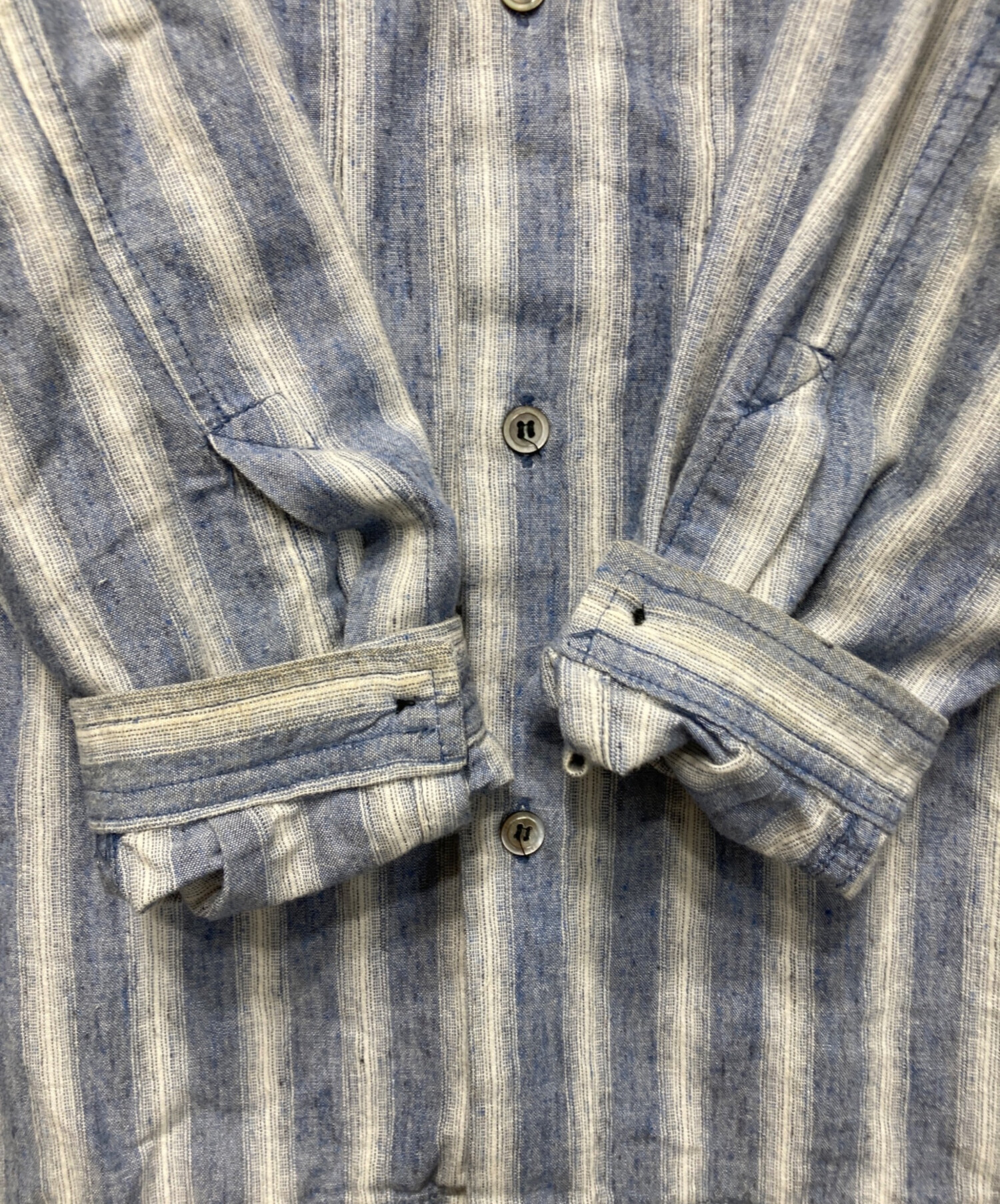 中古・古着通販】E.TAUTZ (イートーツ) COLLAR LESS LINEMAN SHIRT