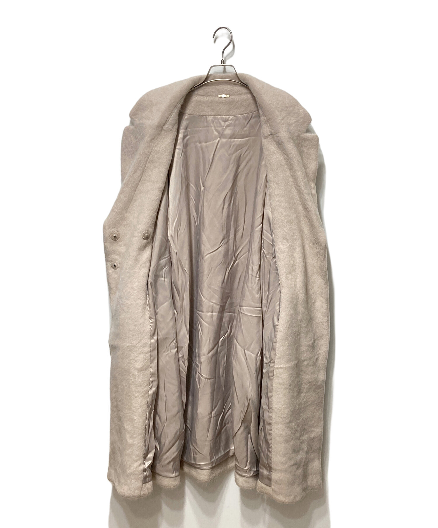 中古・古着通販】Snidel (スナイデル) シャギーロングコート ベージュ