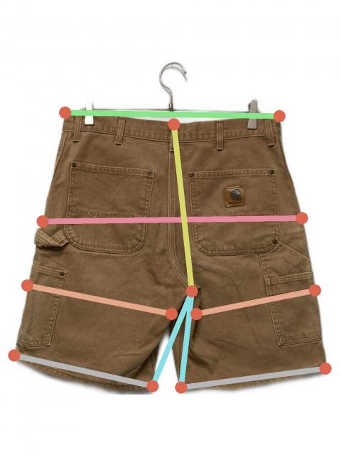 中古・古着通販】CarHartt (カーハート) ダブルニーハーフパンツ