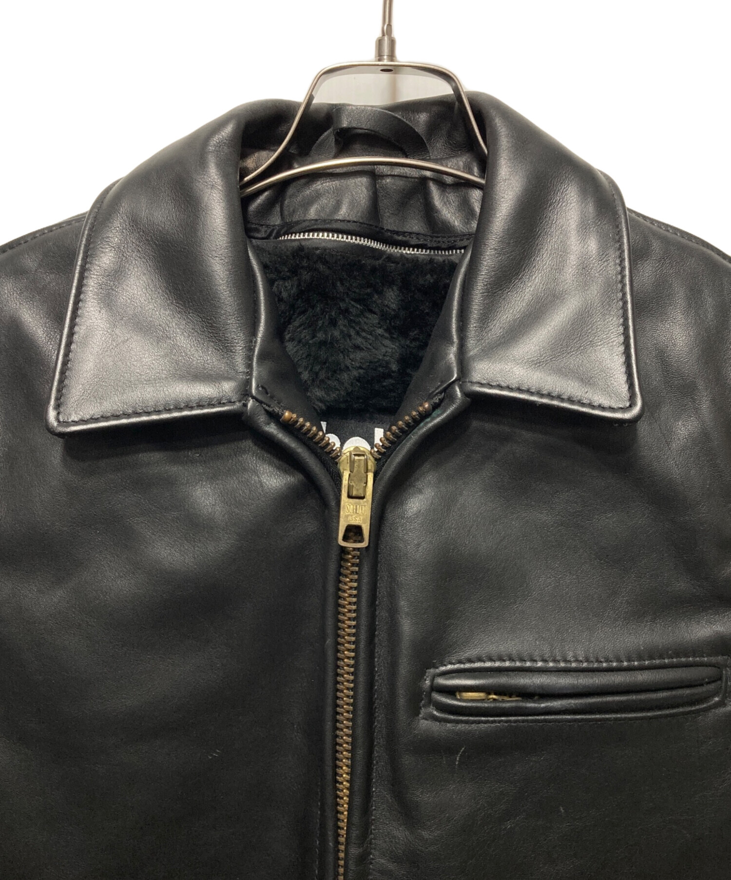 中古・古着通販】Schott (ショット) ライナー付きシングルライダース