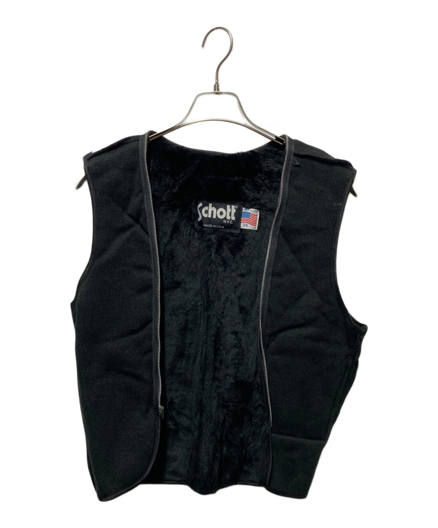 美品 ショット シングルライダース レザージャケット 2way ライナー 34 中古・古着通販】Schott (ショット) ライナー付カウレザーシングル