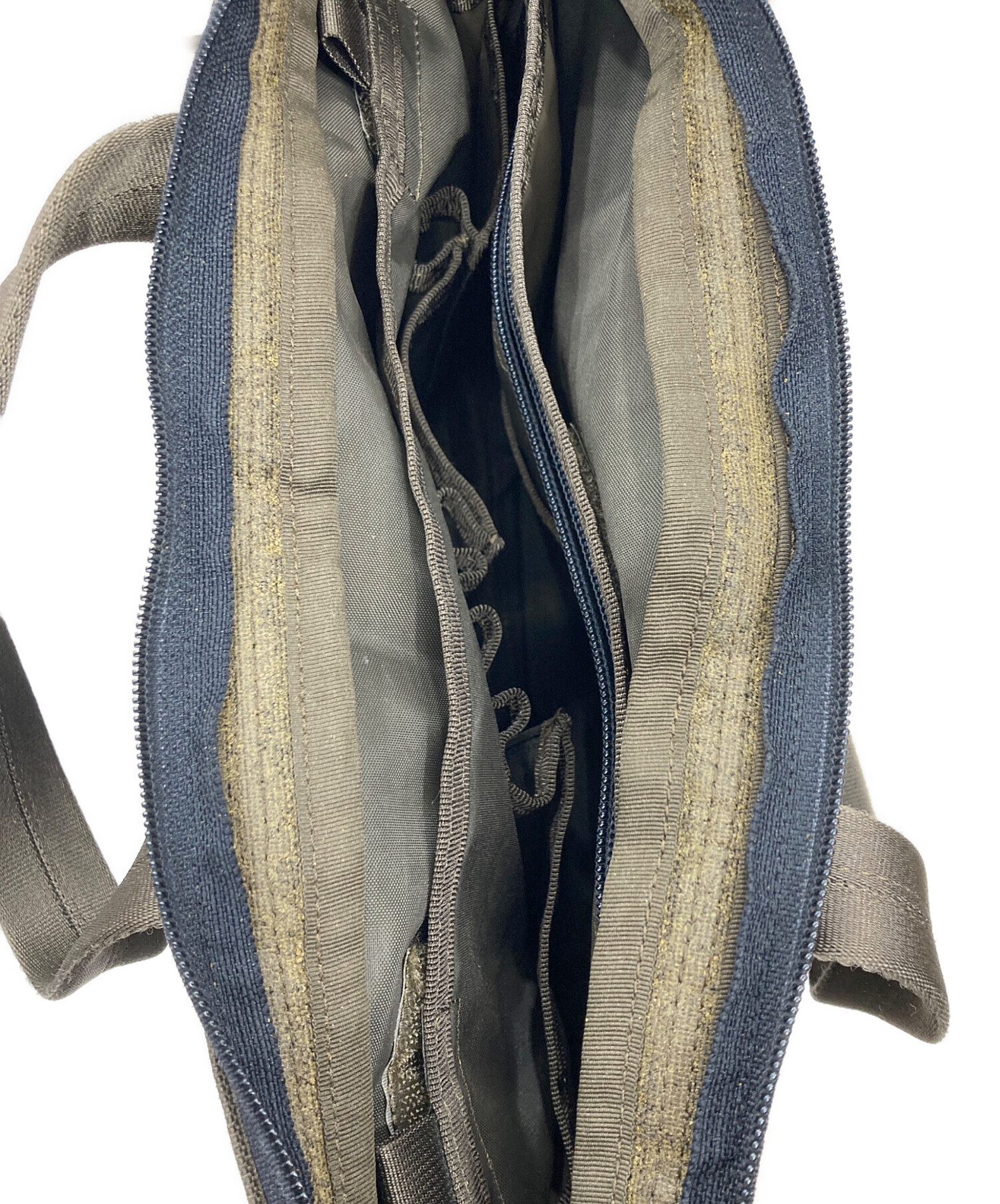 PORTER ビジネスバッグ グレーカーキ色 中古・古着通販】PORTER (ポーター) ビジネスバッグ カーキ｜ブランド