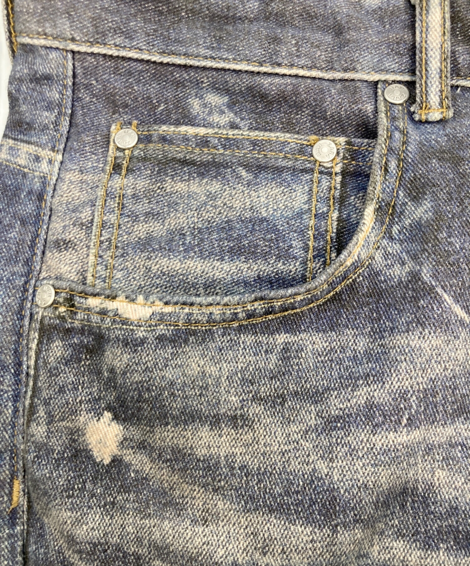 ZARA ザラ ウォッシュド加工プリントバギーフィットジーンズ EU38 完売品 ZARA】ウォッシュド加工プリントバギーフィットジーンズ (ZARA/デニム