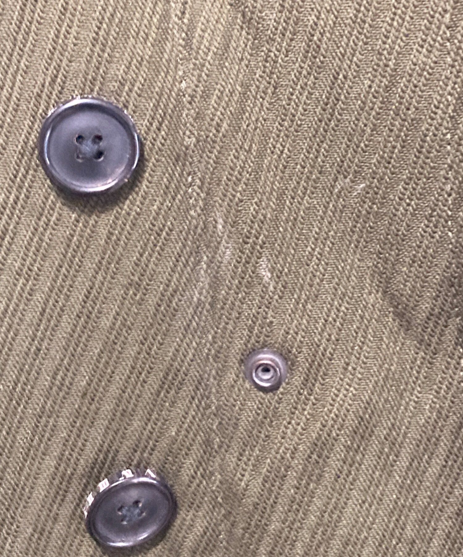 中古・古着通販】SHAREEF (シャリーフ) WOOL KERSEY OVER COAT カーキ