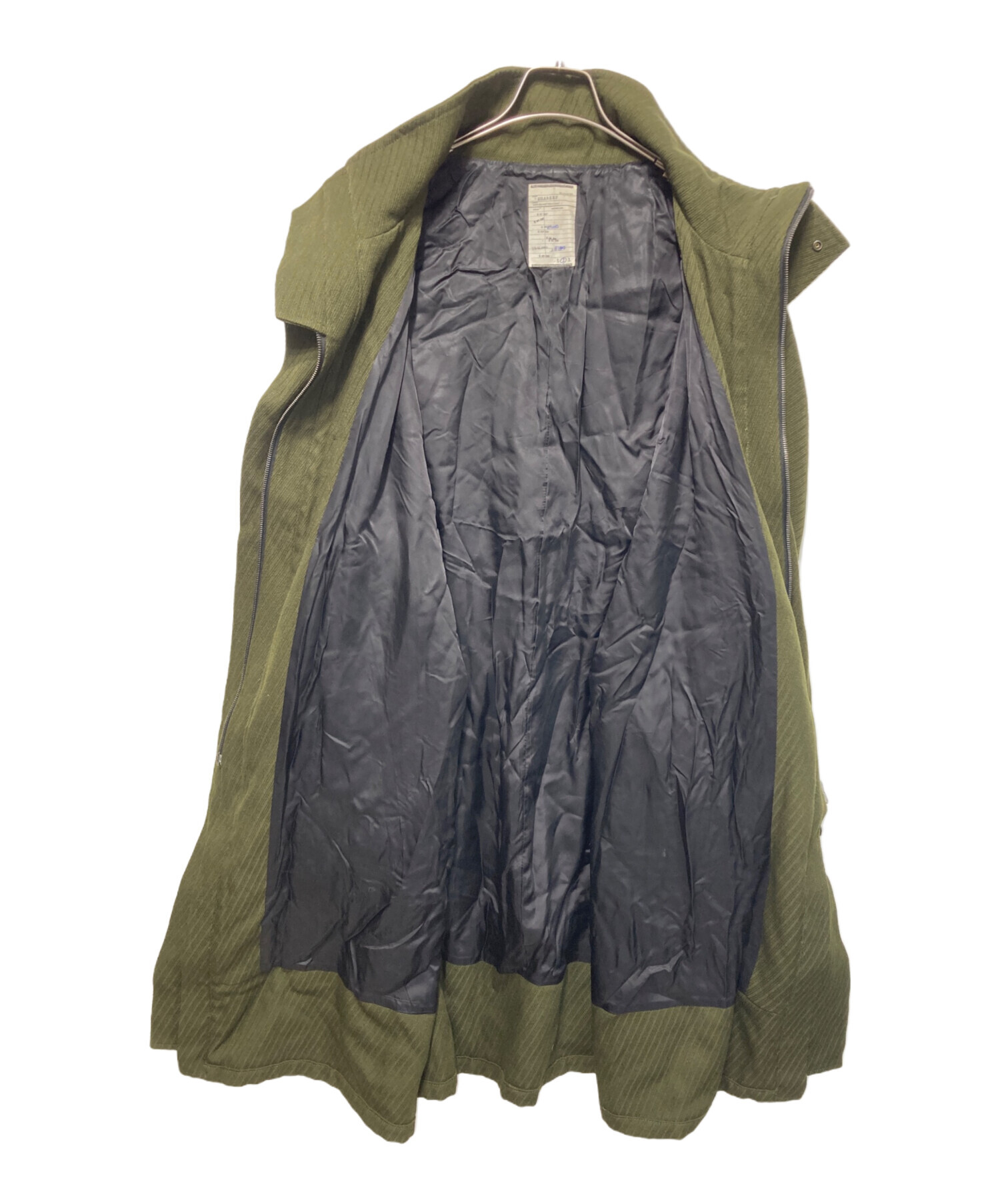 中古・古着通販】SHAREEF (シャリーフ) WOOL KERSEY OVER COAT カーキ