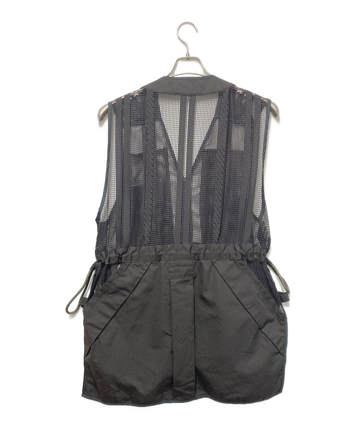 中古・古着通販】F/CE. (エフシーイー) ROPE MESH LONG VEST グレー