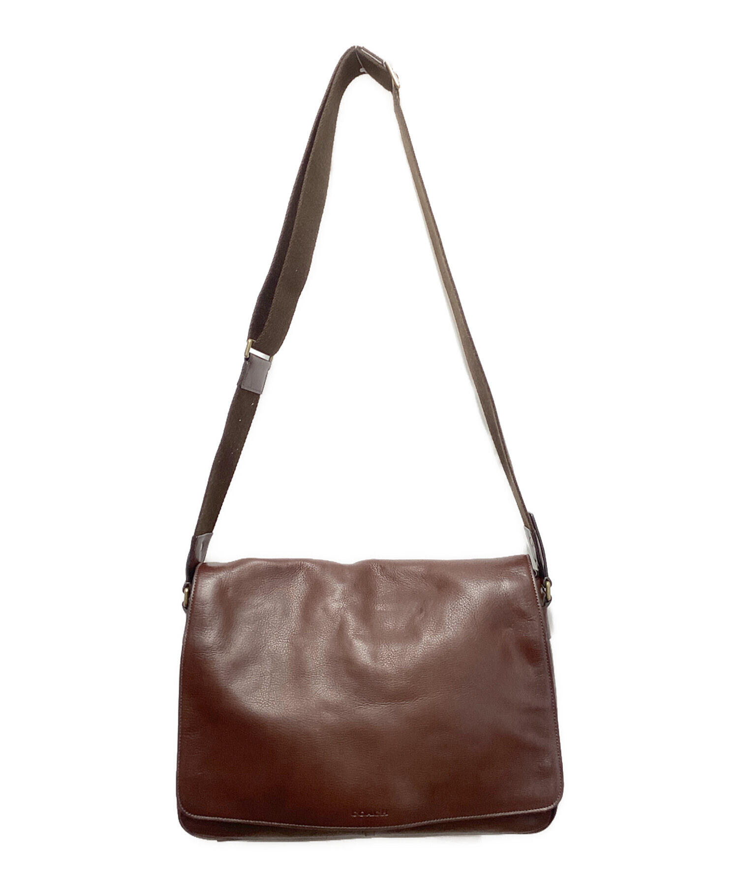 中古・古着通販】COACH (コーチ) ブリーカー クーリエバッグ ブラウン