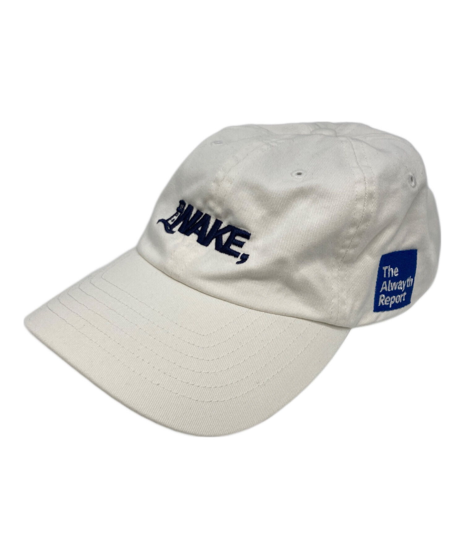 WAKE. × Alwayth キャップ ホワイト alwayth × wake キャップ 新品】allweatherproof alwayth × wake cap