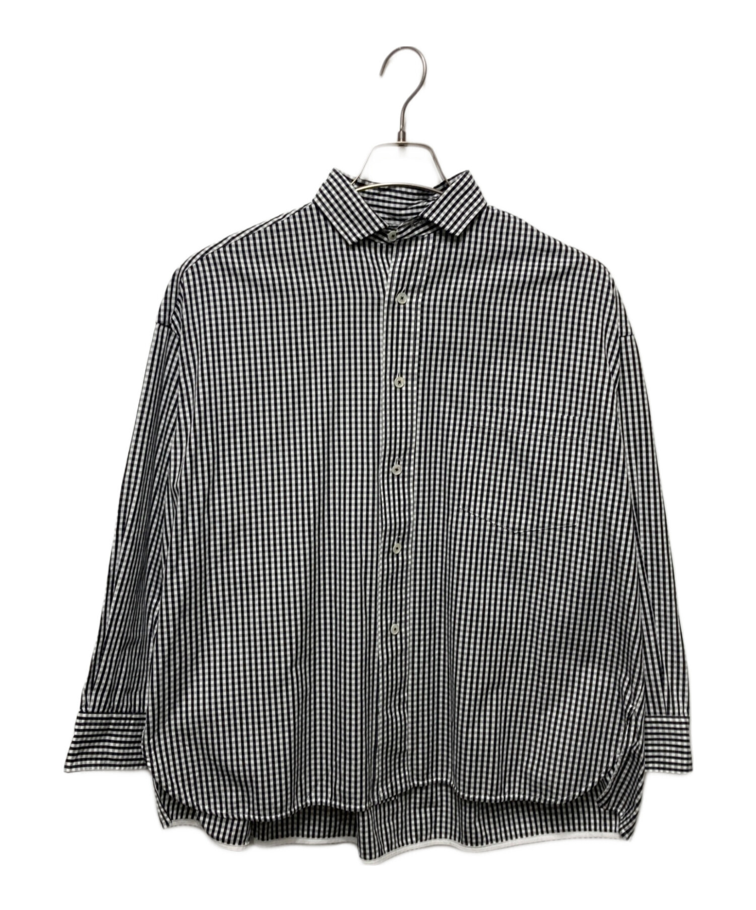 中古・古着通販】ticca (ティッカ) ギンガムチェック スクエアシャツ