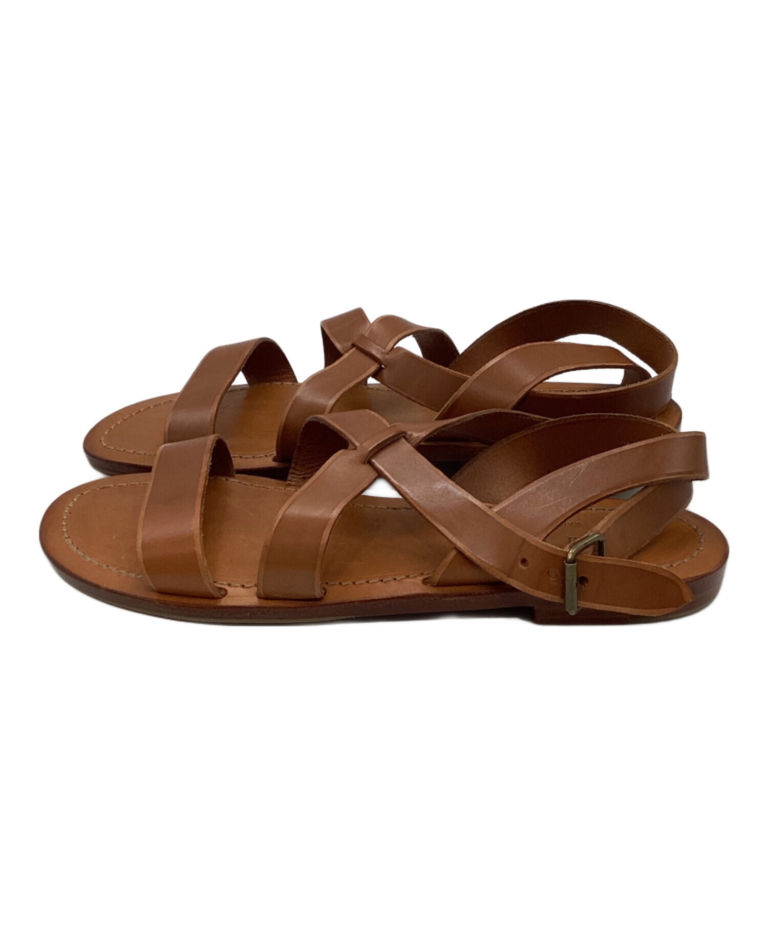 【美品】Ralph Lauren ブラウン ストラップサンダル 中古・古着通販】RALPH LAUREN (ラルフローレン) ストラップサンダル