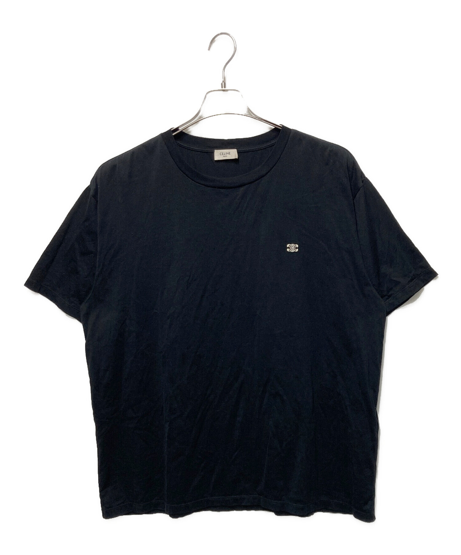中古・古着通販】CELINE (セリーヌ) トリオンフルーズTシャツ ブラック