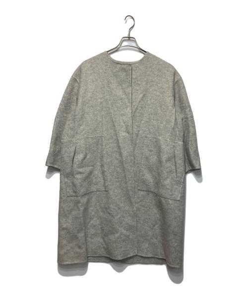 中古・古着通販】Drawer (ドゥロワー) ダブルフェイスノーカラーコート