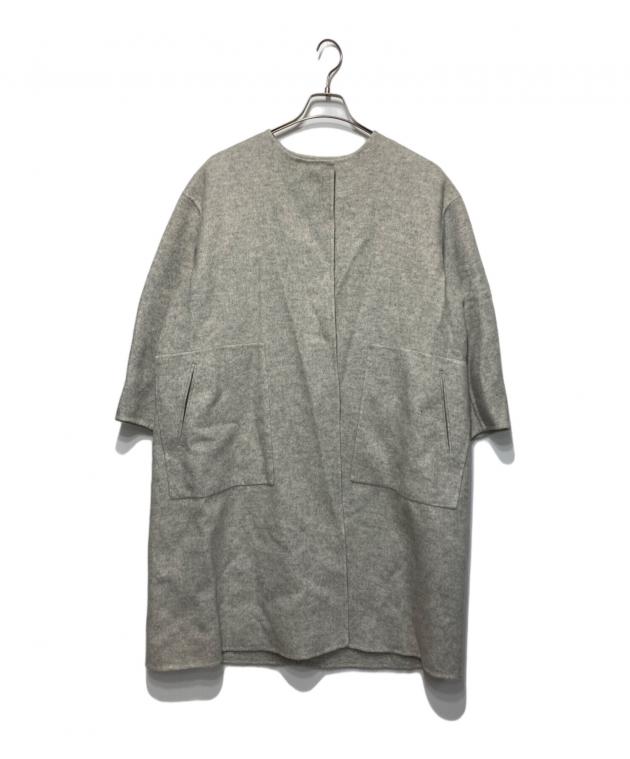 中古・古着通販】Drawer (ドゥロワー) ダブルフェイスノーカラーコート