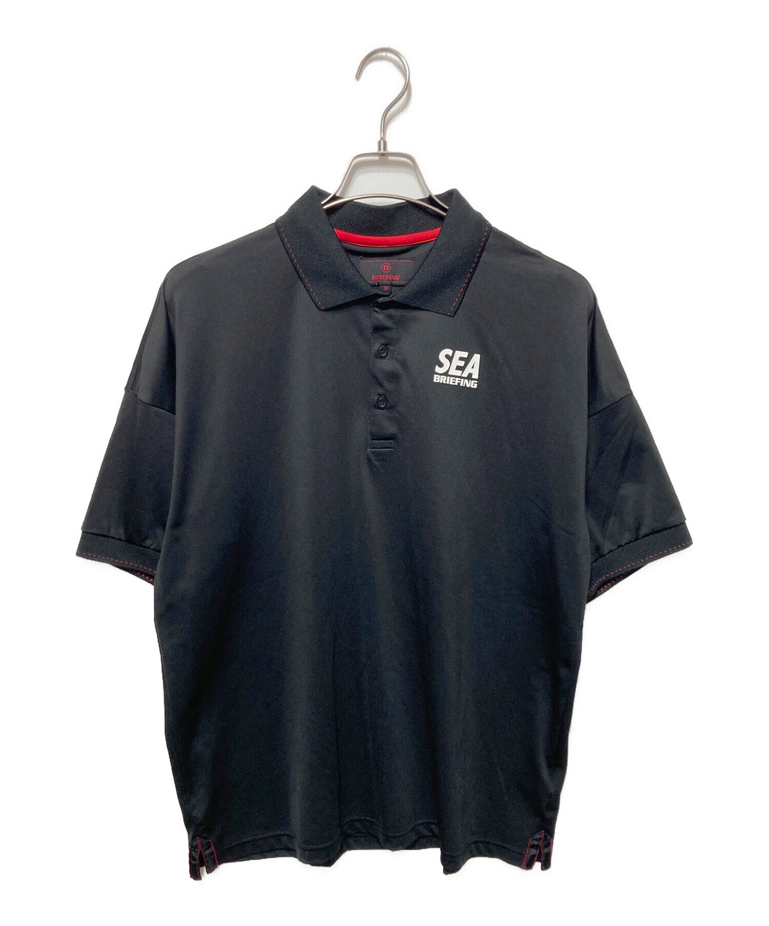BRIEFING WIND AND SEA ポロシャツ ブラックサイズM新品 中古・古着通販】BRIEFING (ブリーフィング) WIND AND SEA (ウィン