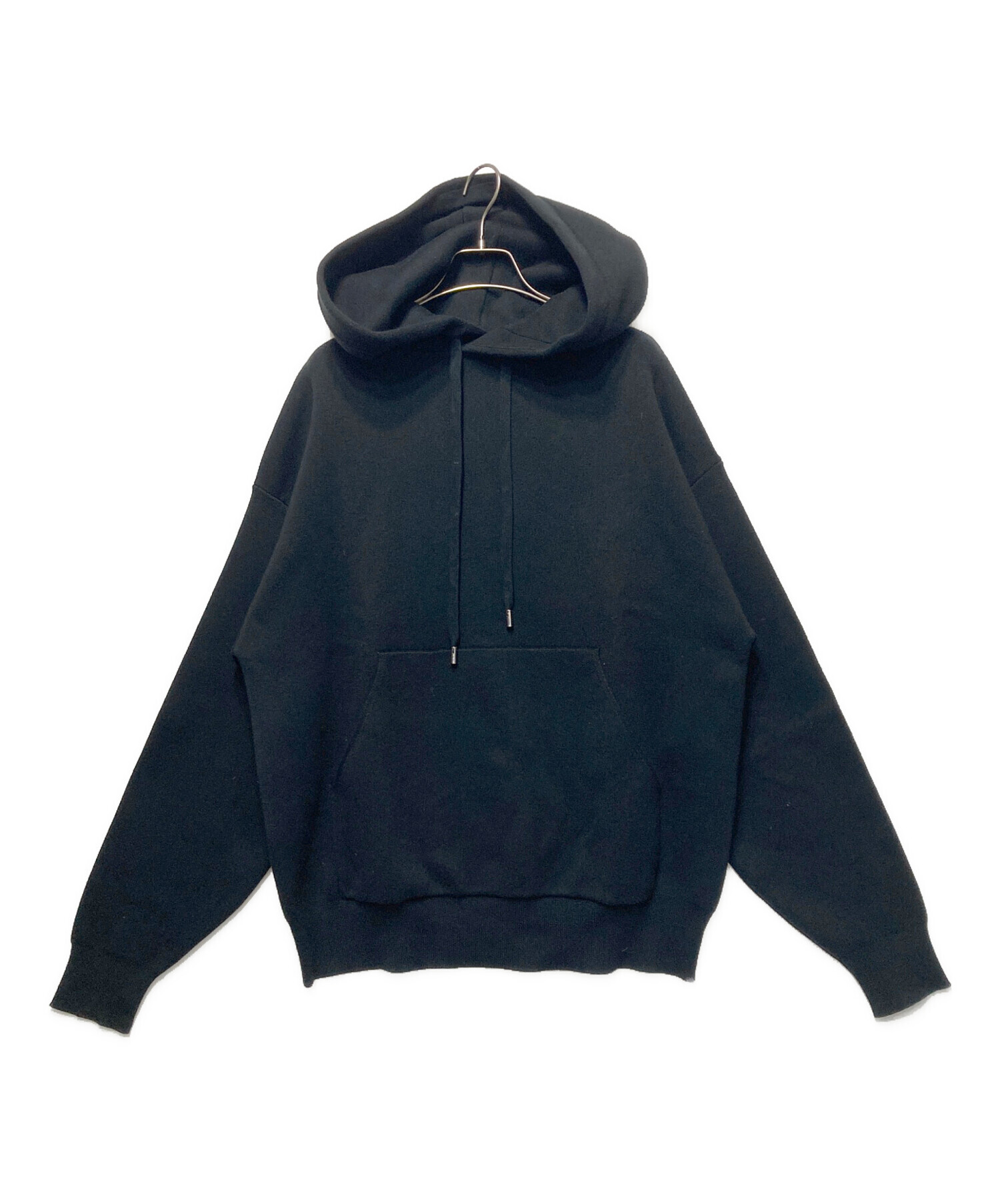 CABAN ブラック ニット Mサイズ CABaN コットンカシミヤ パーカ ブラック M CABaN コットンカシミヤ