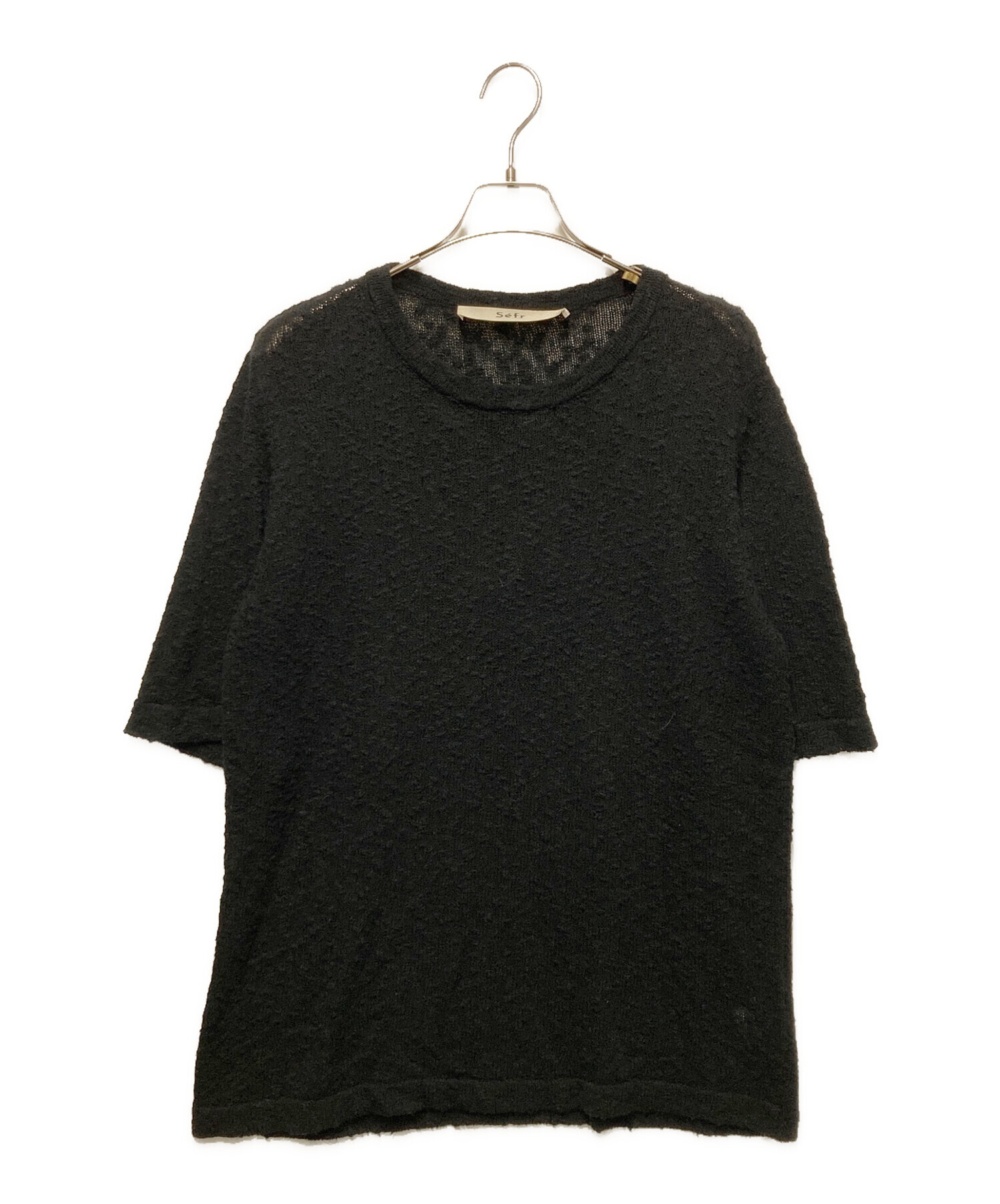 中古・古着通販】Sefr (セファ) TOLOMO TEE ブラック サイズ:S
