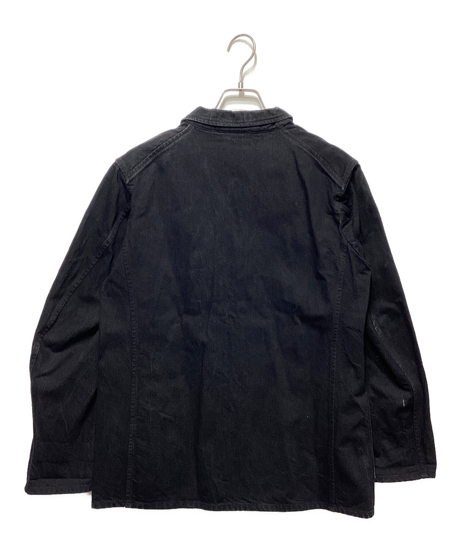 中古・古着通販】COMOLI (コモリ) デニムジャケット ブラック サイズ:1 