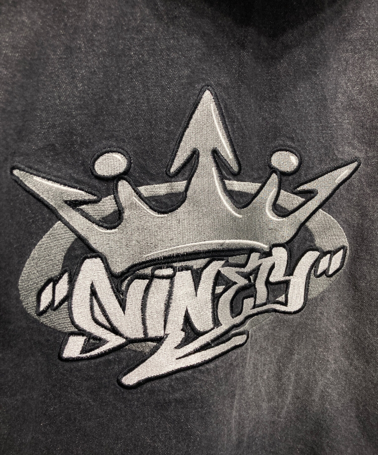 中古・古着通販】9090 (9090) King Logo Vintage Denim Hoodie