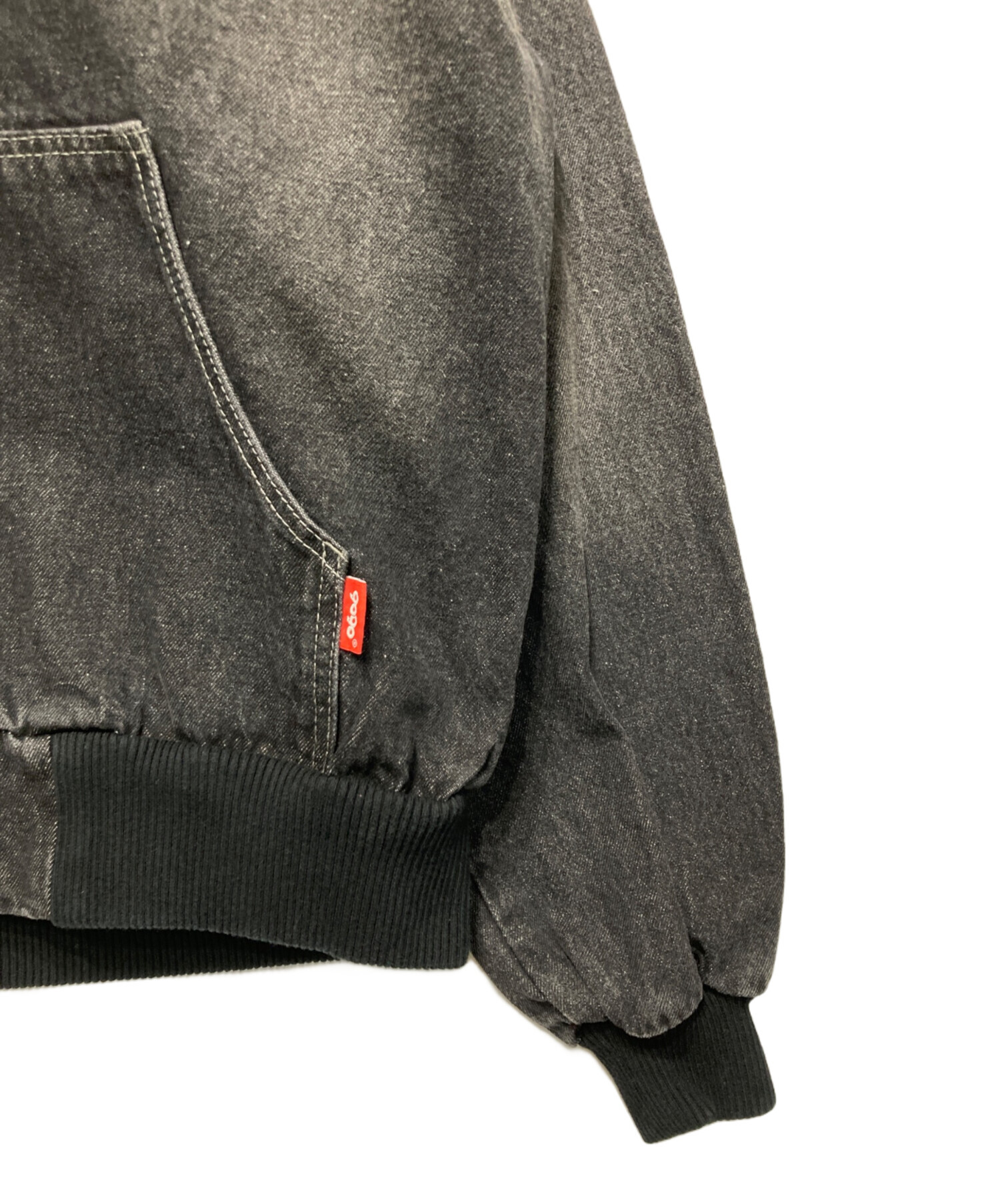 9090king logoデニムパーカーLサイズ 中古・古着通販】9090 (9090) King Logo Vintage Denim Hoodie