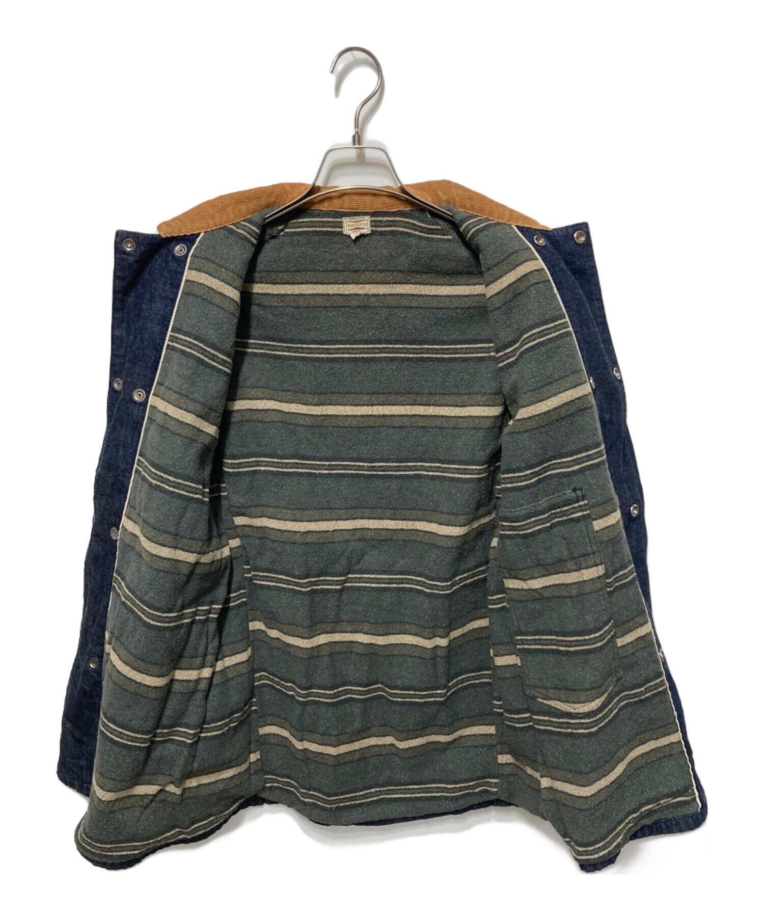 中古・古着通販】WAREHOUSE (ウエアハウス) デニムカバーオール