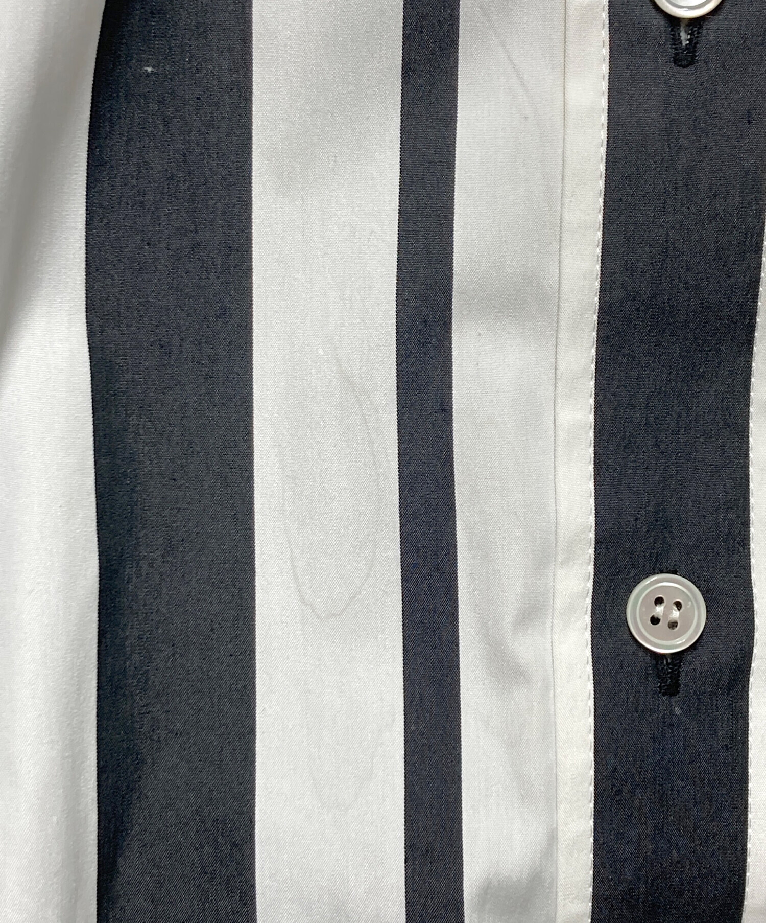 中古・古着通販】sacai (サカイ) サイドジップストライプシャツ