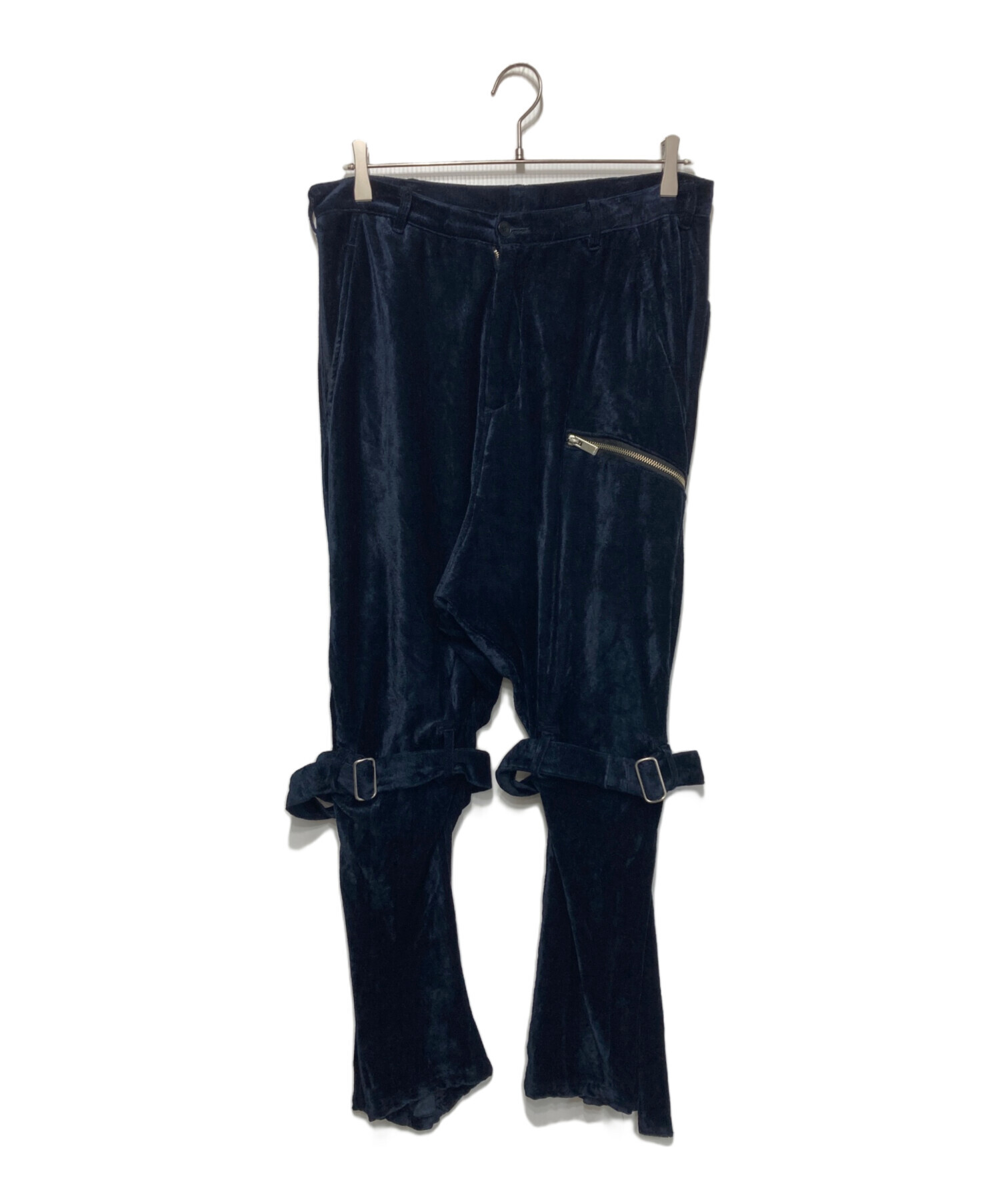 中古・古着通販】sulvam (サルバム) ベロアパンツ ネイビー サイズ:M