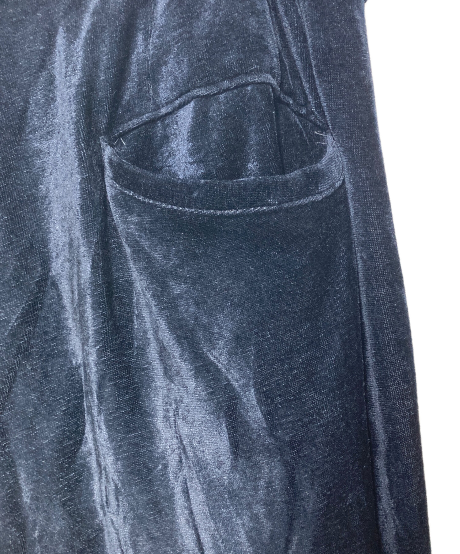 中古・古着通販】sulvam (サルバム) ベロアパンツ ネイビー サイズ:M