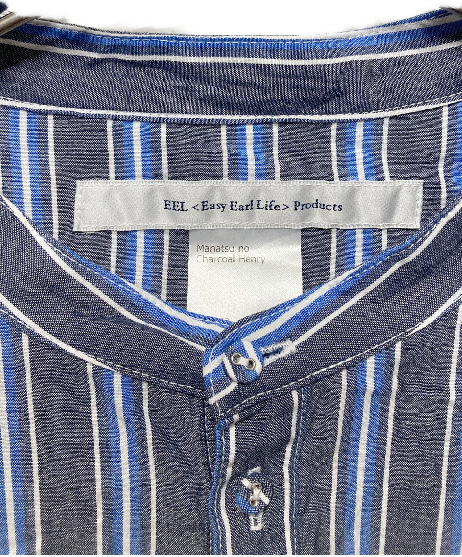 中古・古着通販】EEL (イール) 真夏のチャコールヘンリー ブルー 