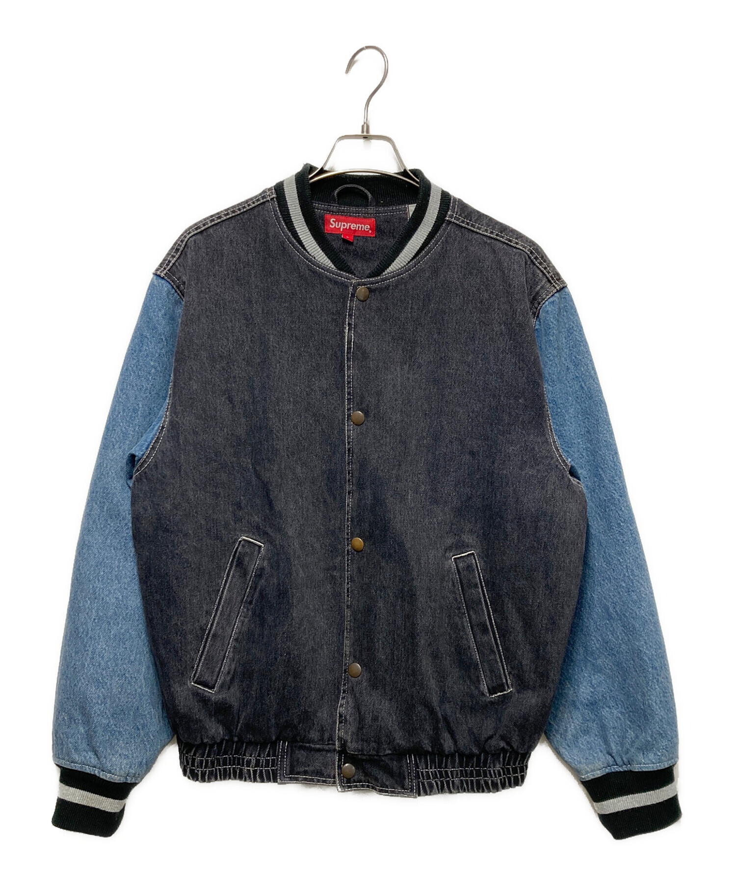 中古・古着通販】SUPREME (シュプリーム) denim varsity jacket 
