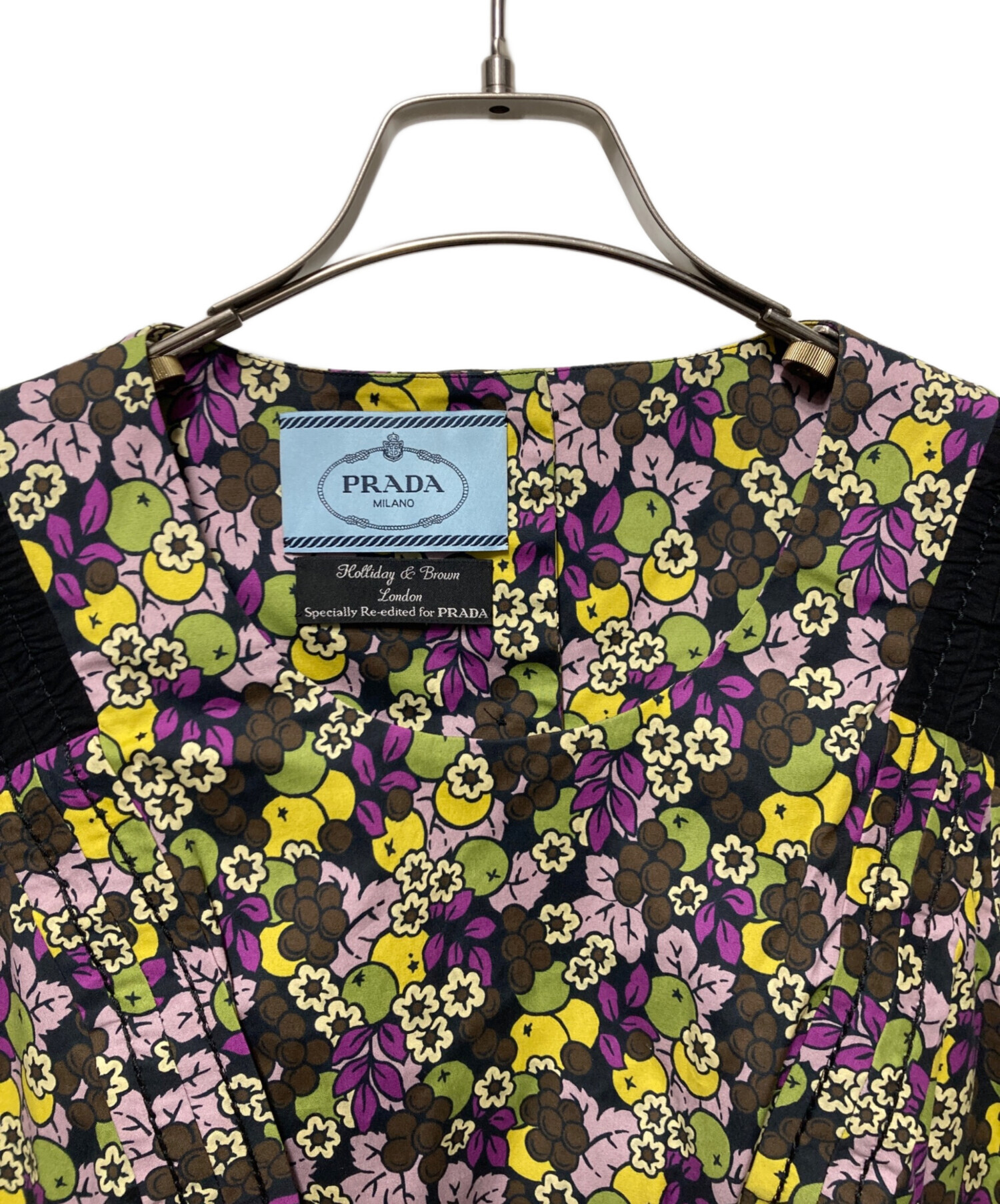 PRADA Holiday & Brown 花柄ワンピース PRADA Holiday & Brown 花柄ワンピース 中古・古着通販】PRADA (プラダ